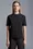 양각 로고 티셔츠 여성 블랙 Moncler