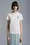 T-shirt logata stile tennis Donna Bianco Moncler