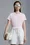 Tennis Logo Patch T-Shirt Women Pink Moncler 4