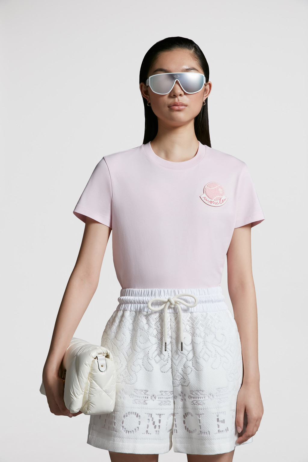 Pink moncler outlet shirt