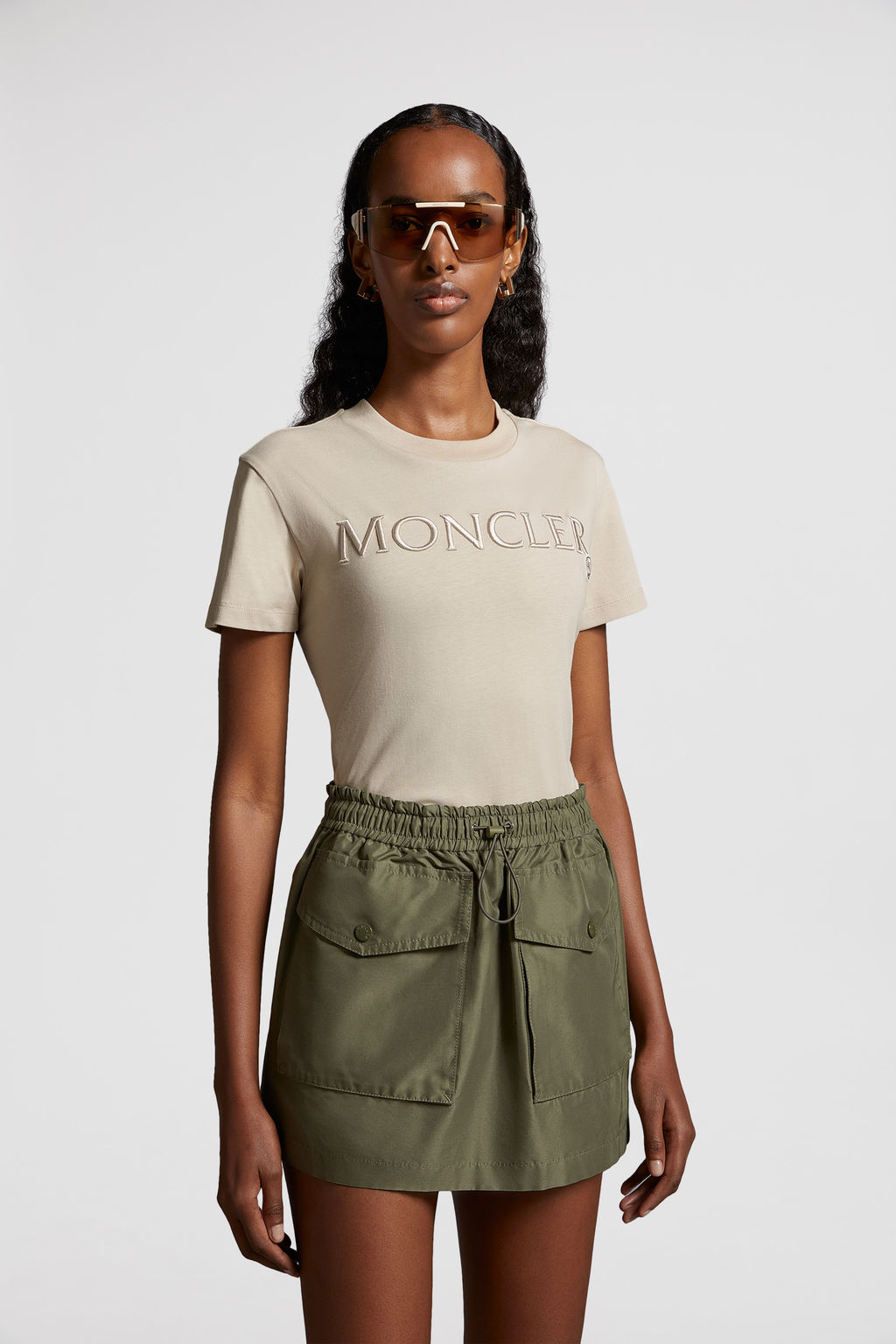 Moncler Women's Cotton Shirt Blue main image 1