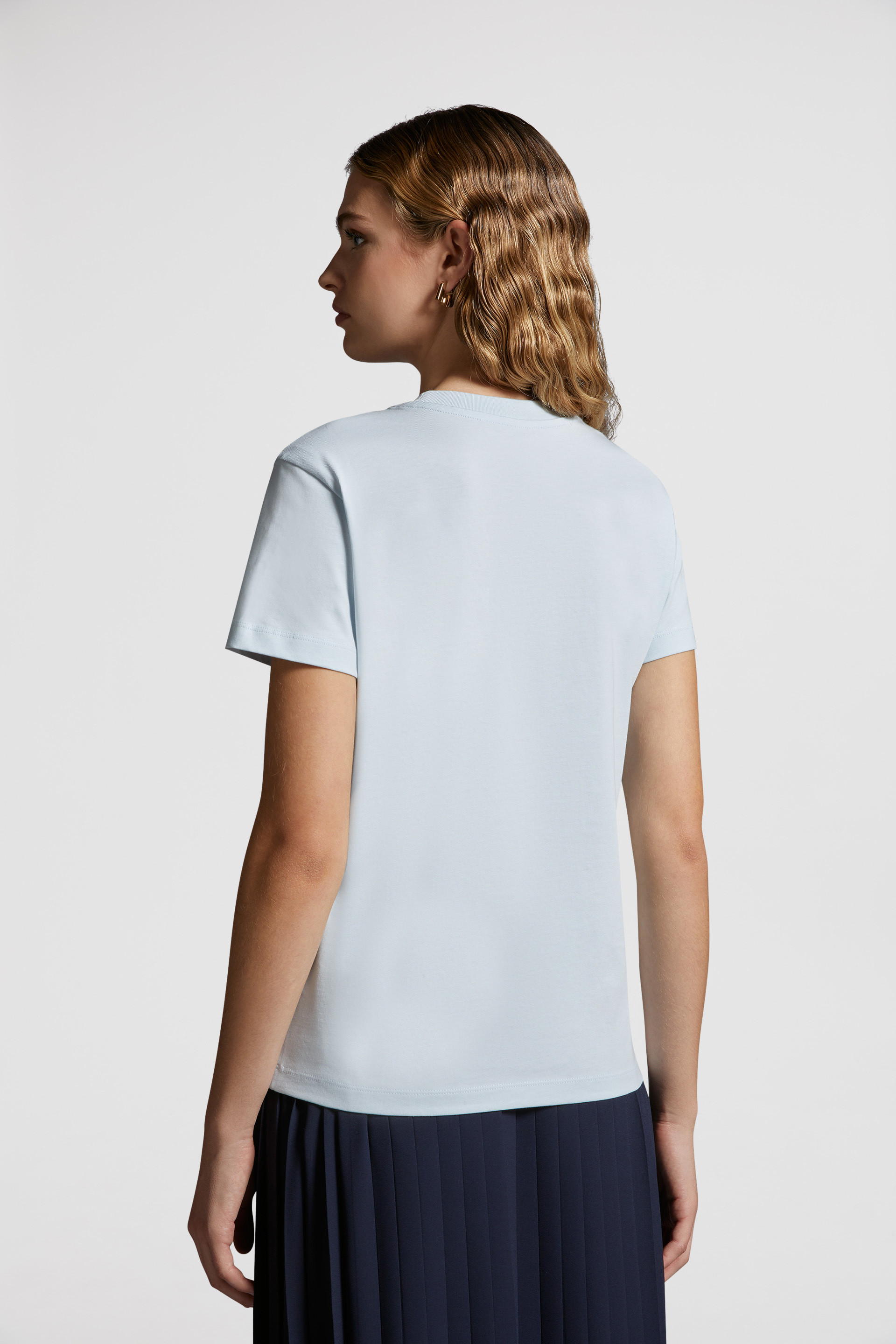 ライトブルー Tシャツ : トップ＆Tシャツ 向けの レディース 