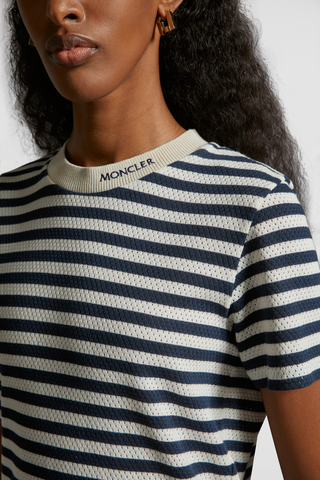 Red and White Striped T-Shirt for Women