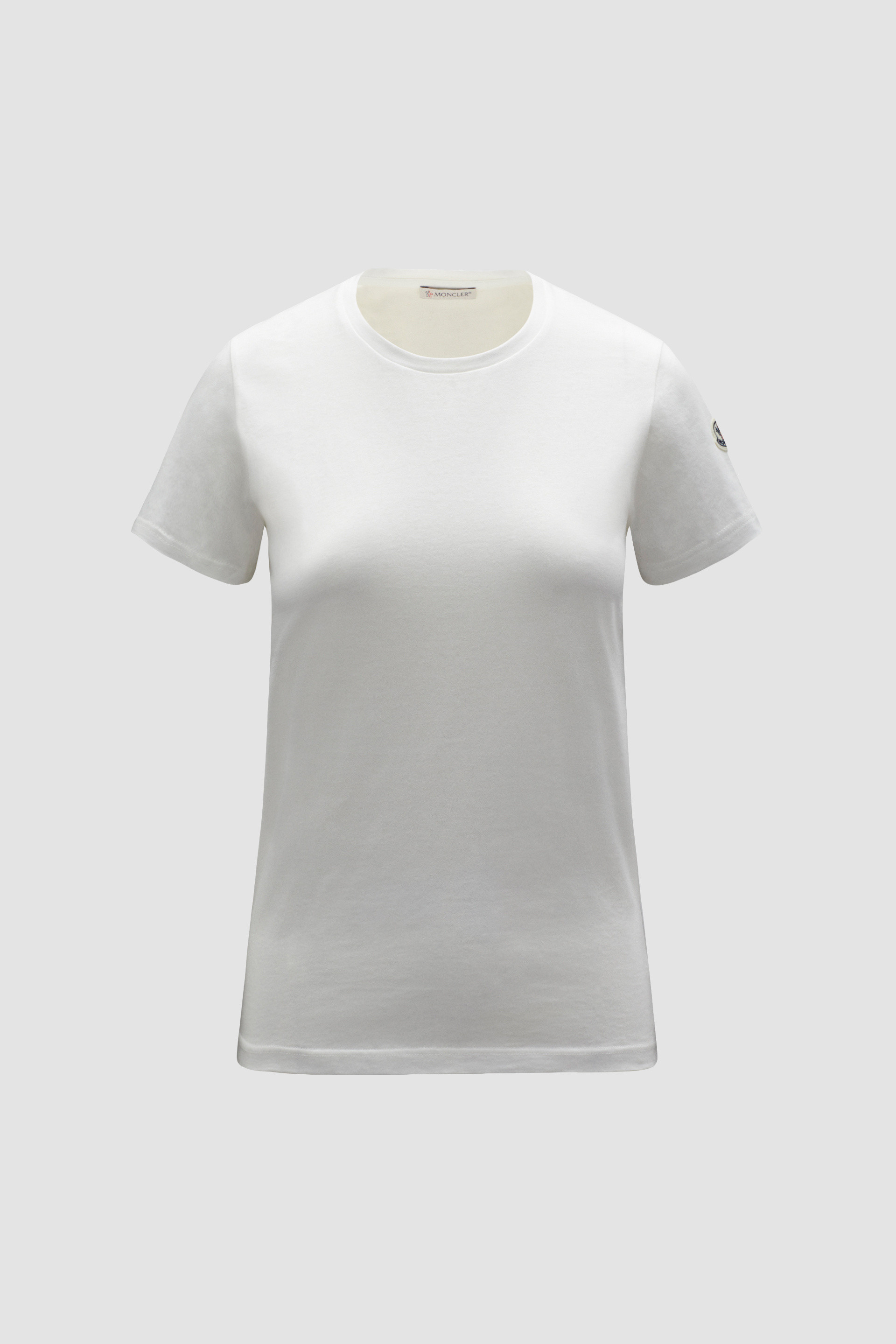 ファッションモンクレール　スリムフィットTシャツ　白S