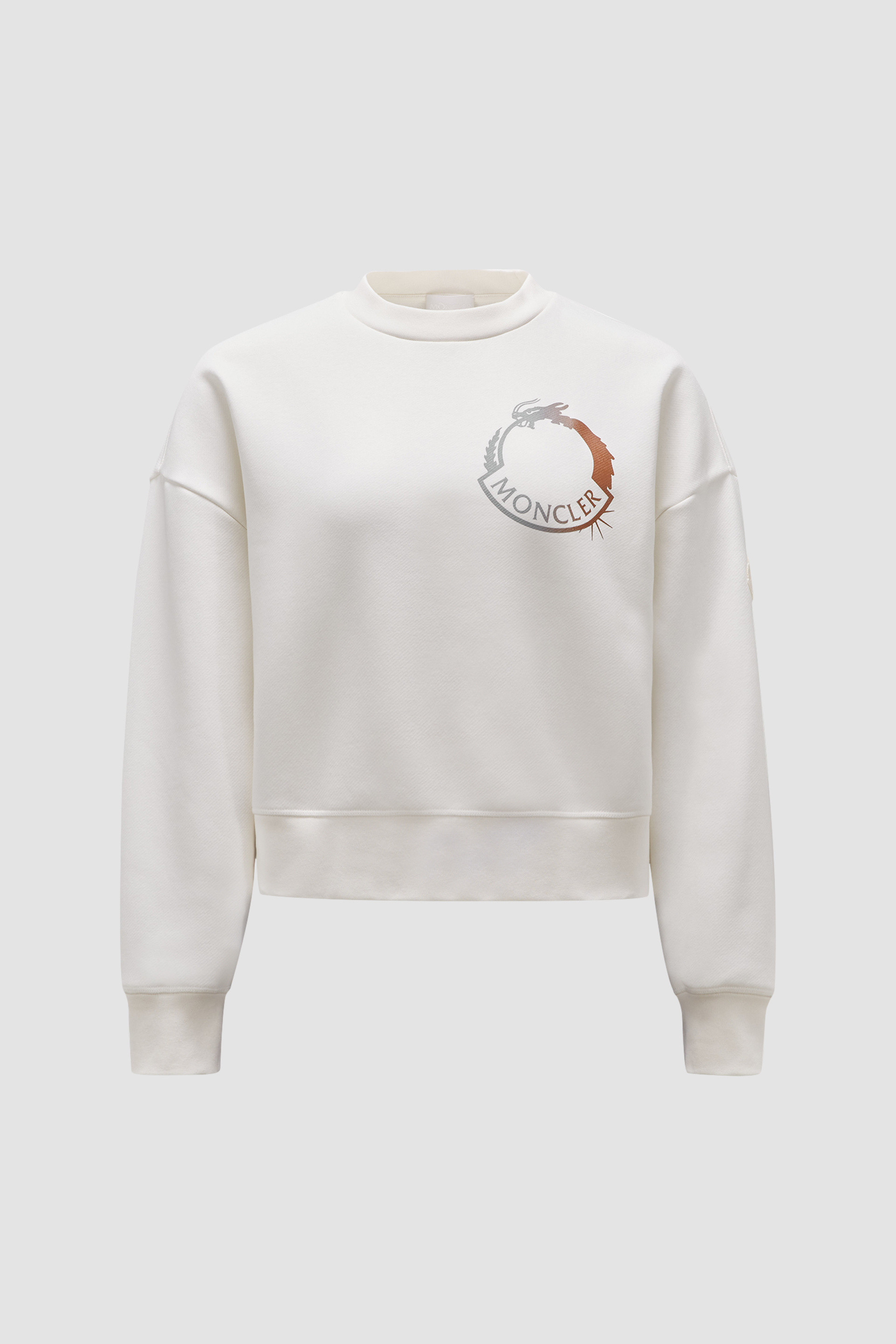 Moncler off white outlet sweatshirt