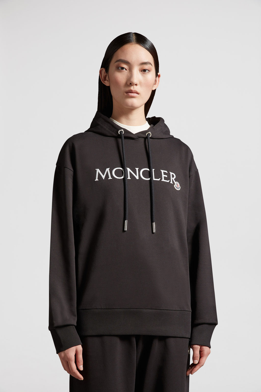 Moncler Felpa con zip e cappuccio I29518G00009