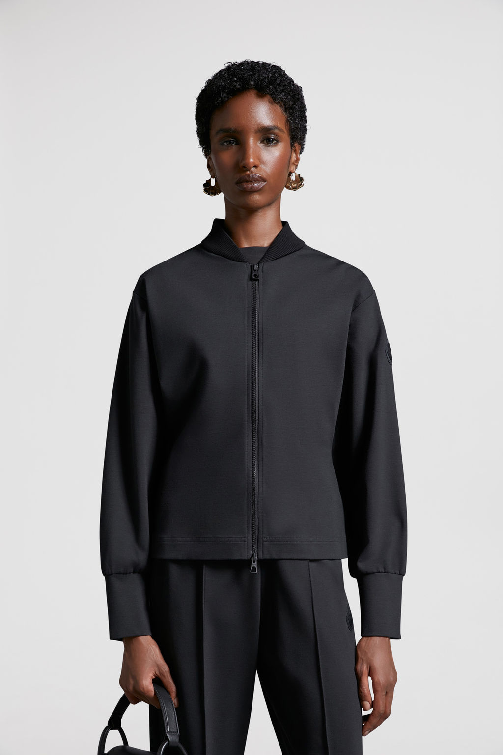 Moncler Felpa con zip e cappuccio G29548M755201 main image 1