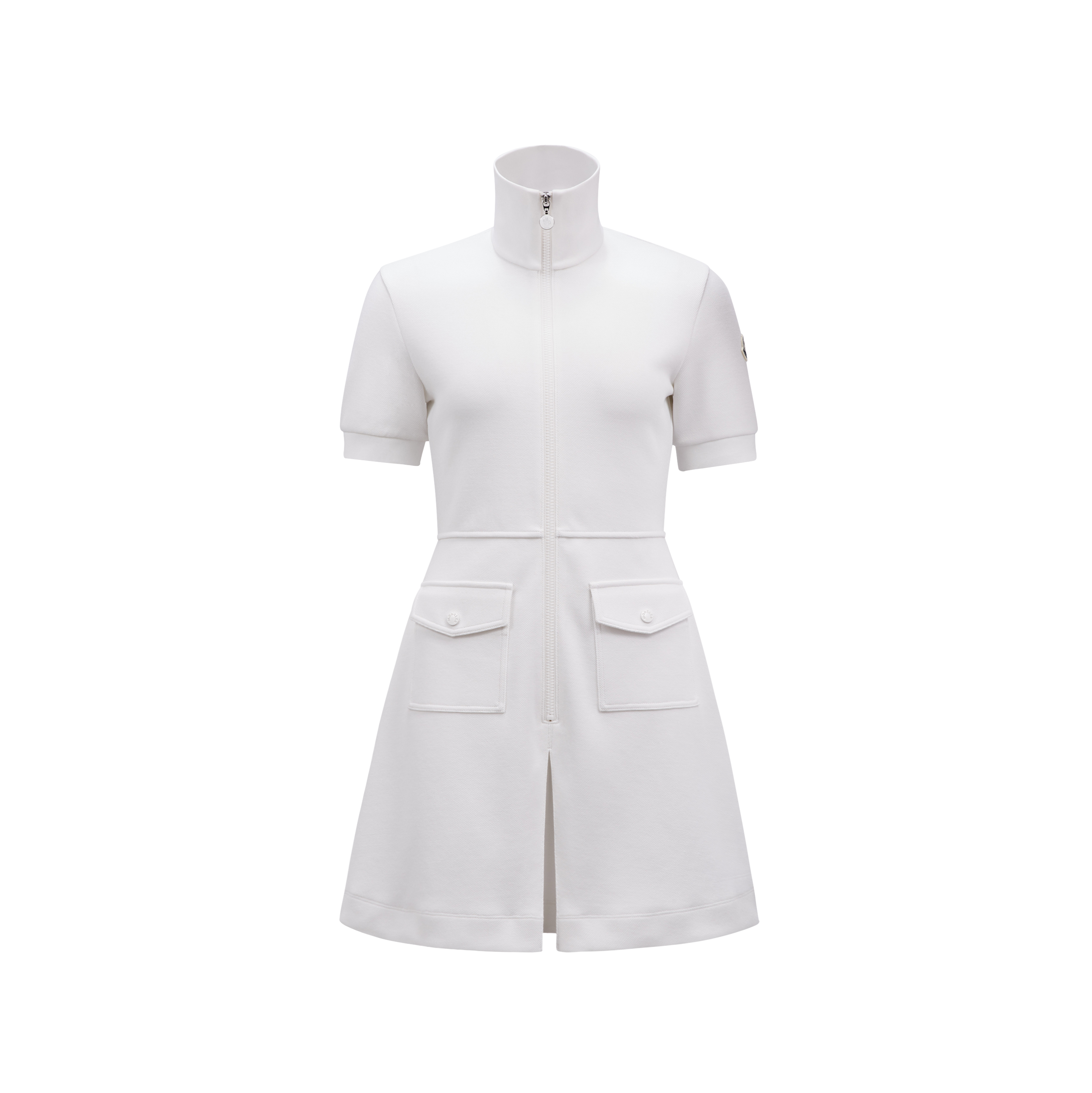Moncler Collection Robe Polo In Blanc