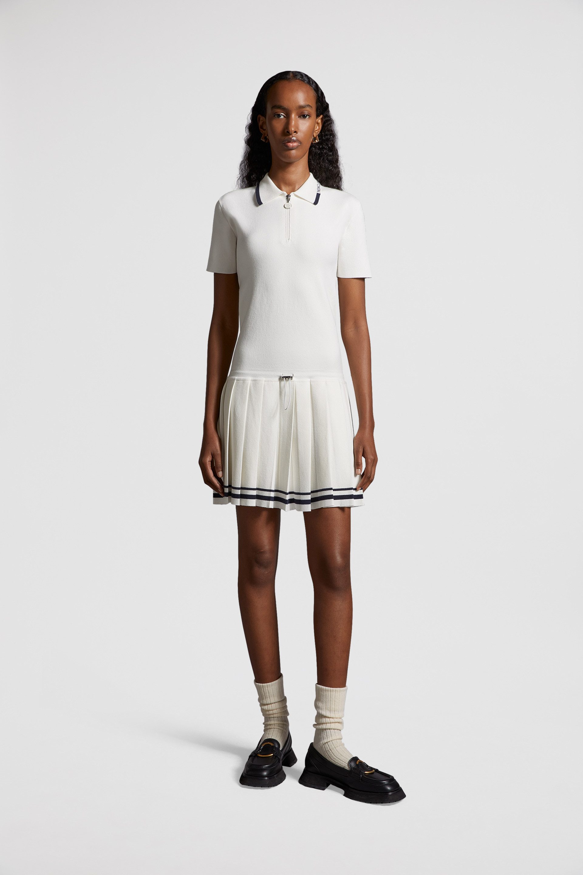 White sales polo dress