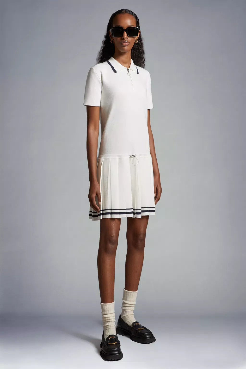 Polo Dress Women White Moncler 1