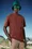 T-shirt con tasca applicata Uomo Rosso Moncler