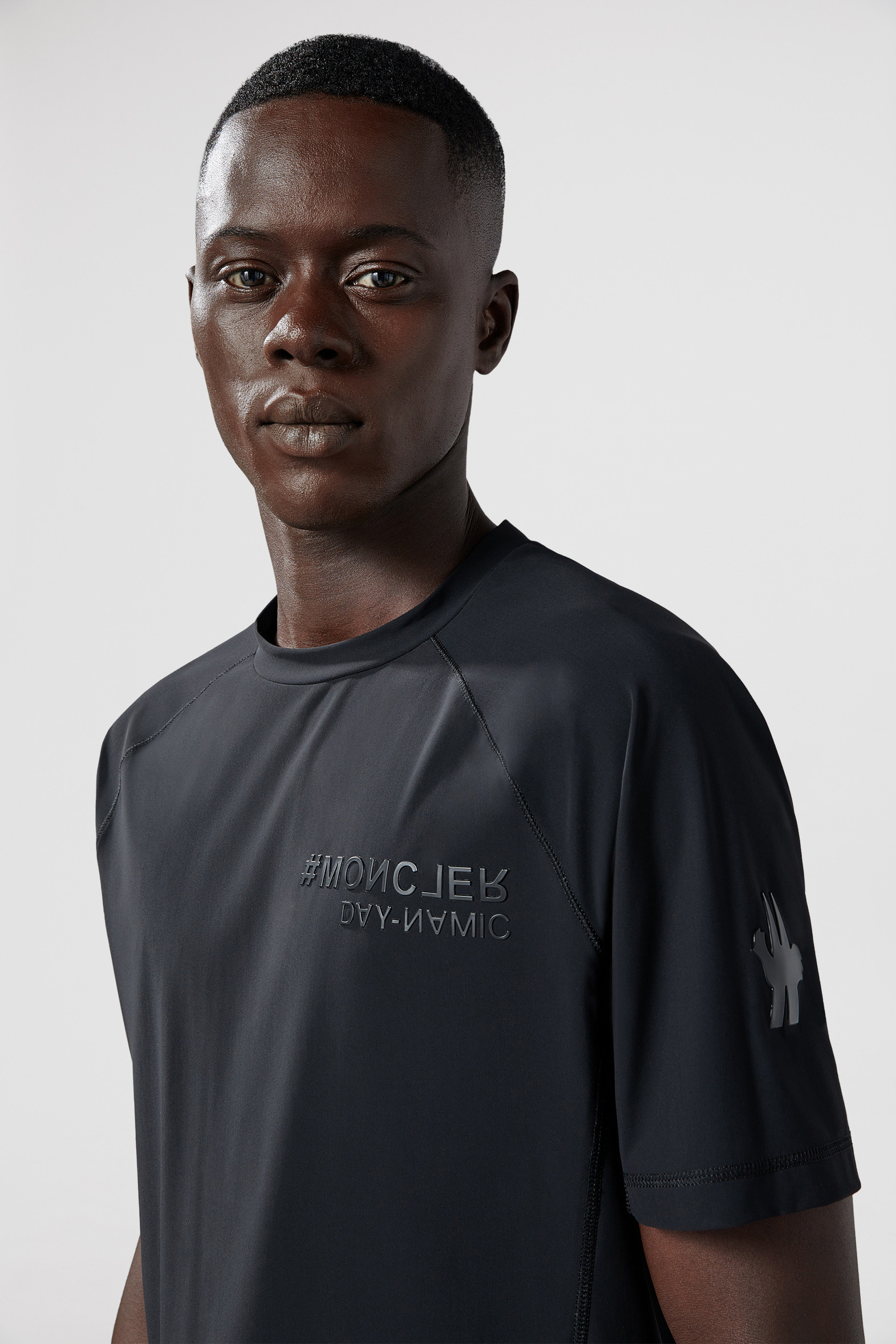 Men's Brand Logo Printed Top,Black