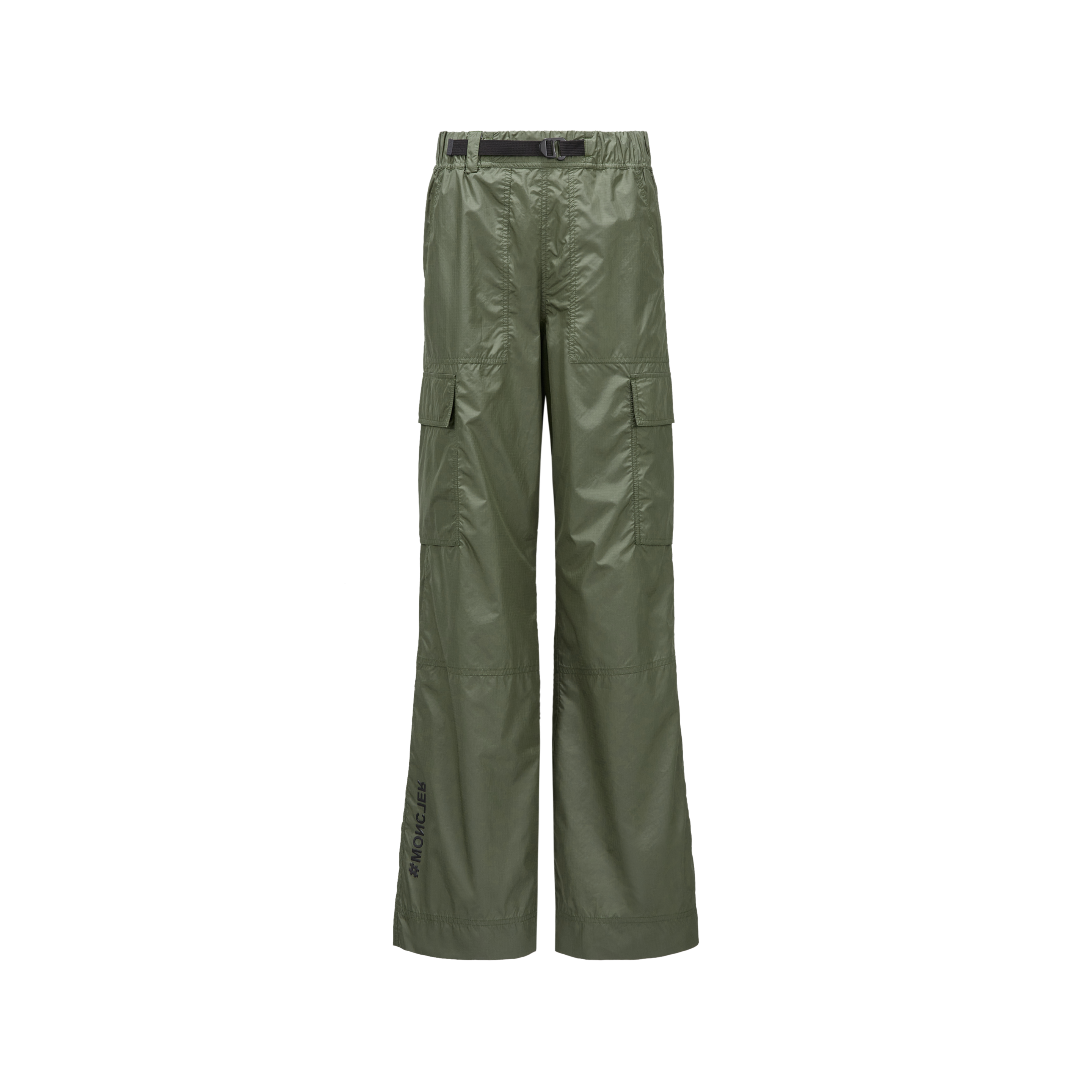 Moncler Pantalon Cargo En Ripstop In Vert