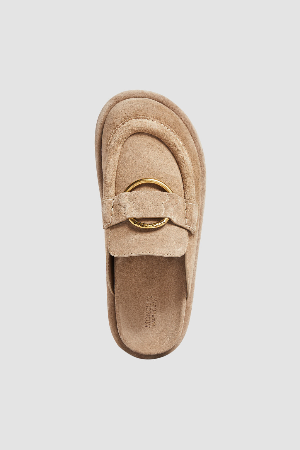 Zuecos de ante Bell Beige Sandalias y chanclas de Mujer Moncler US