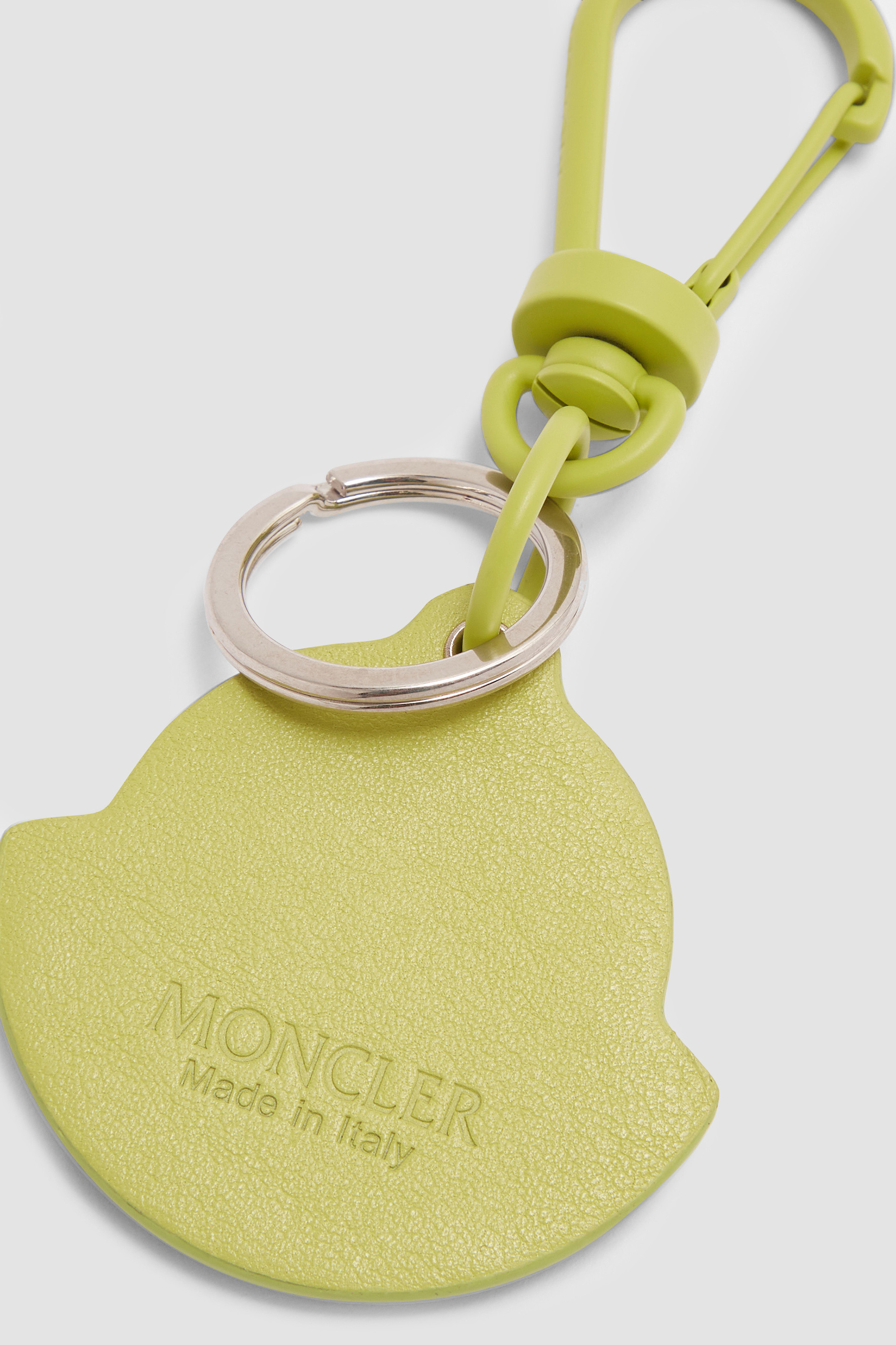 Green Logo Leather Key Ring - Bags & Small Accessories for Women