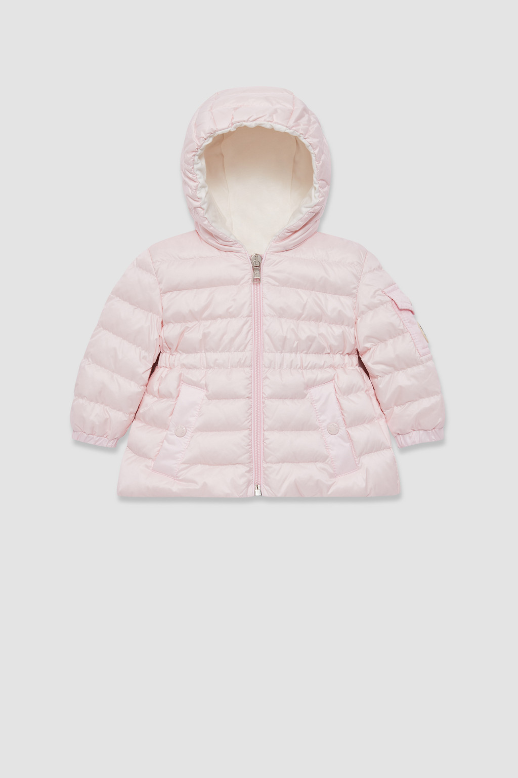 Baby girl pink moncler coat sale