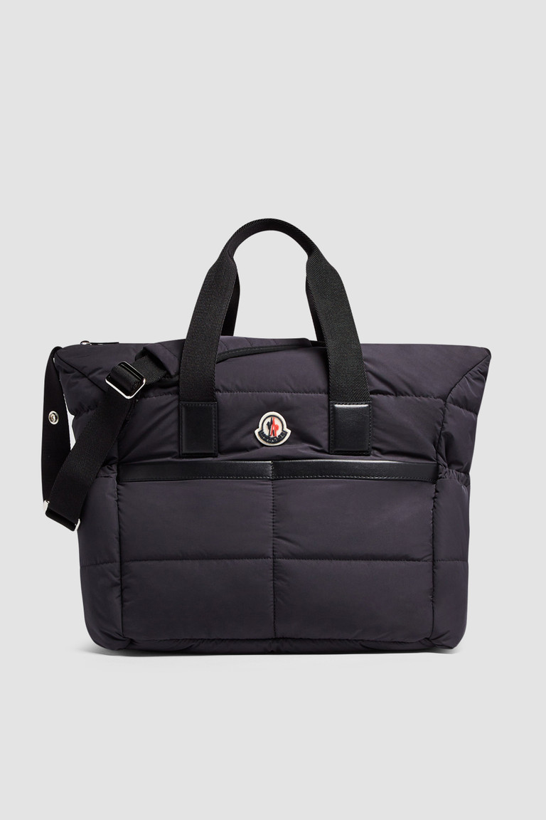 Moncler Baby Unisex Diaper Bag In Beige
