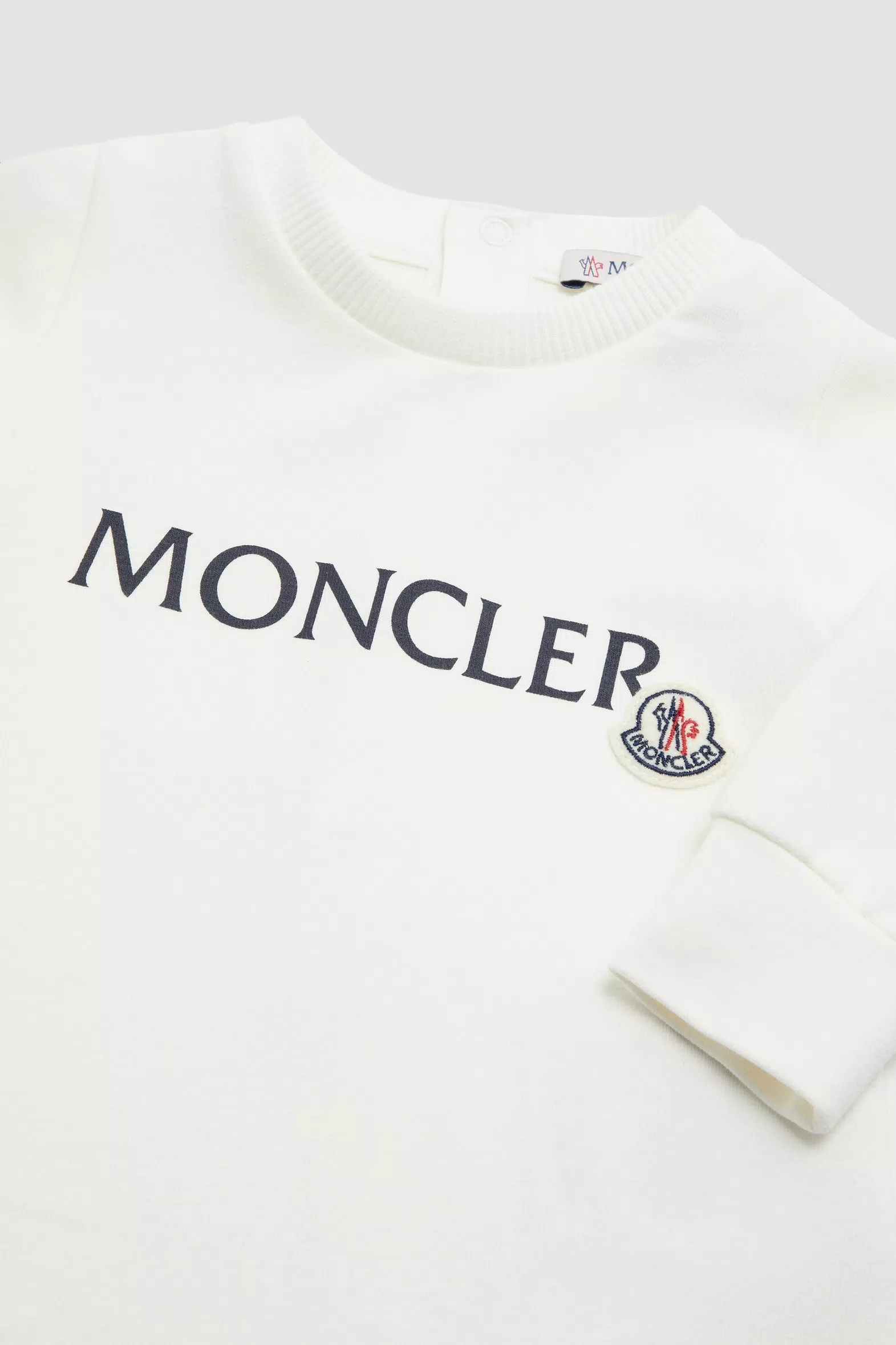 White Logo Baby Grow - Clothing for Children | Moncler HK