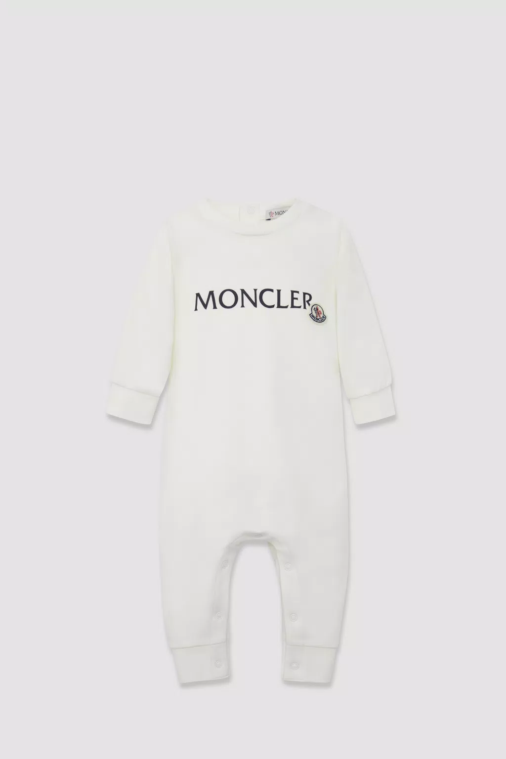 Babystrampler mit Logo Genderneutral Weiß Moncler 1