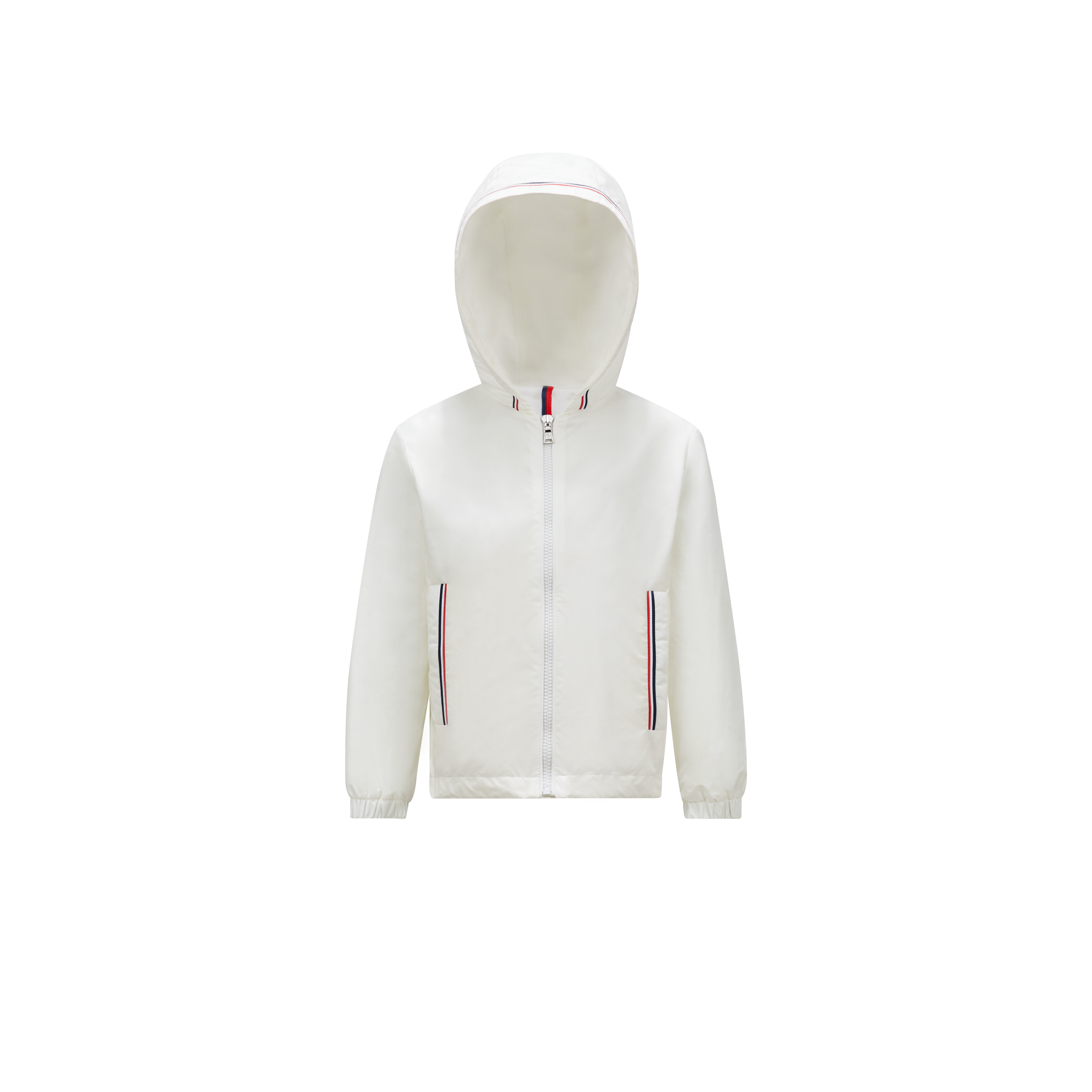 Moncler Kids' Granduc Hooded Jacket, White, Size: 14y