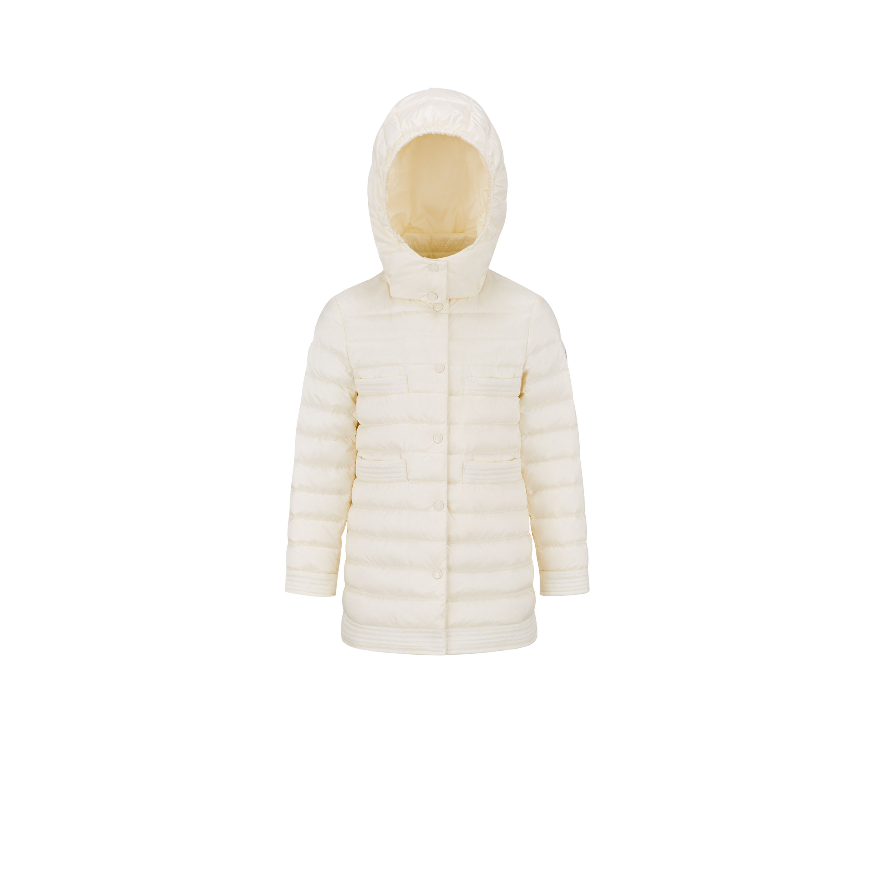Moncler Kids' Manas Down Jacket, White, Size: 14y