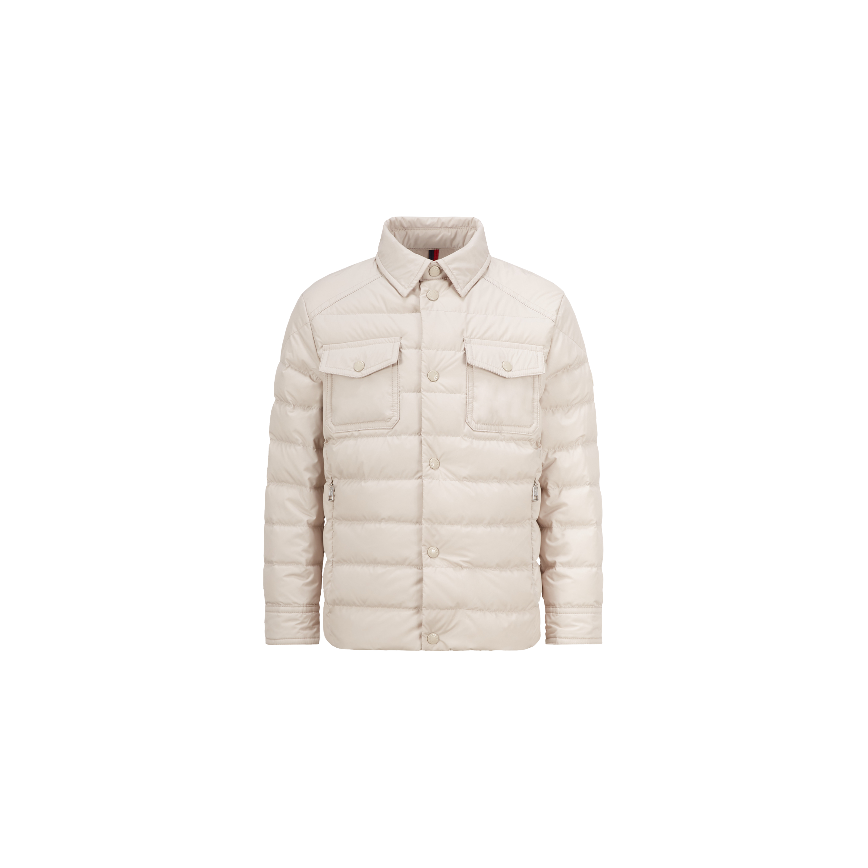 Moncler Kids' Shacket En Duvet Akil In Beige