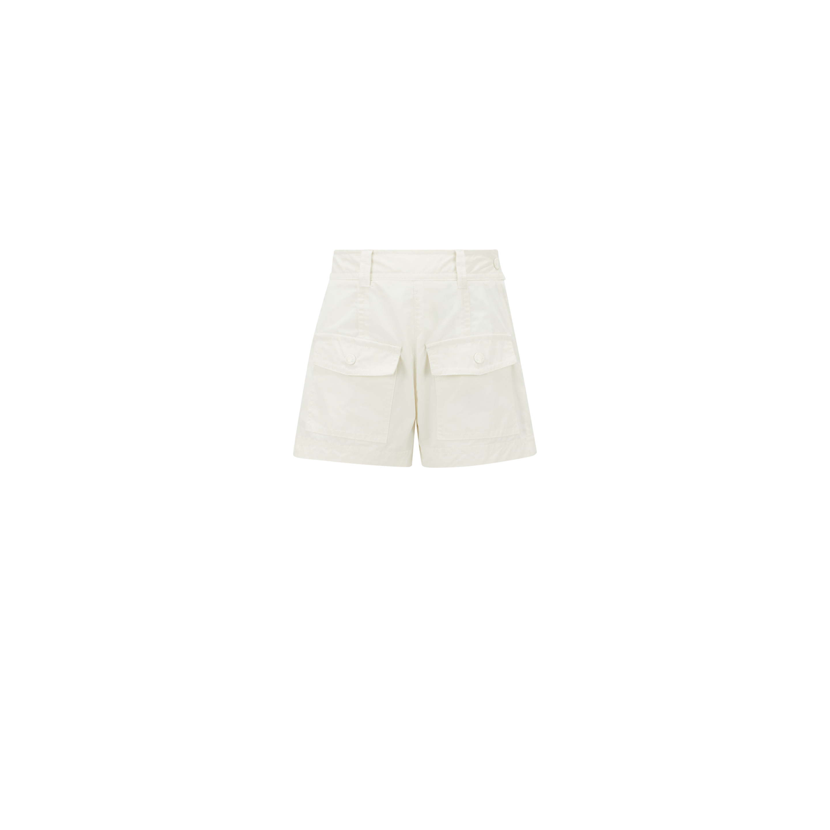 Moncler Kids' Short En Sergé In White