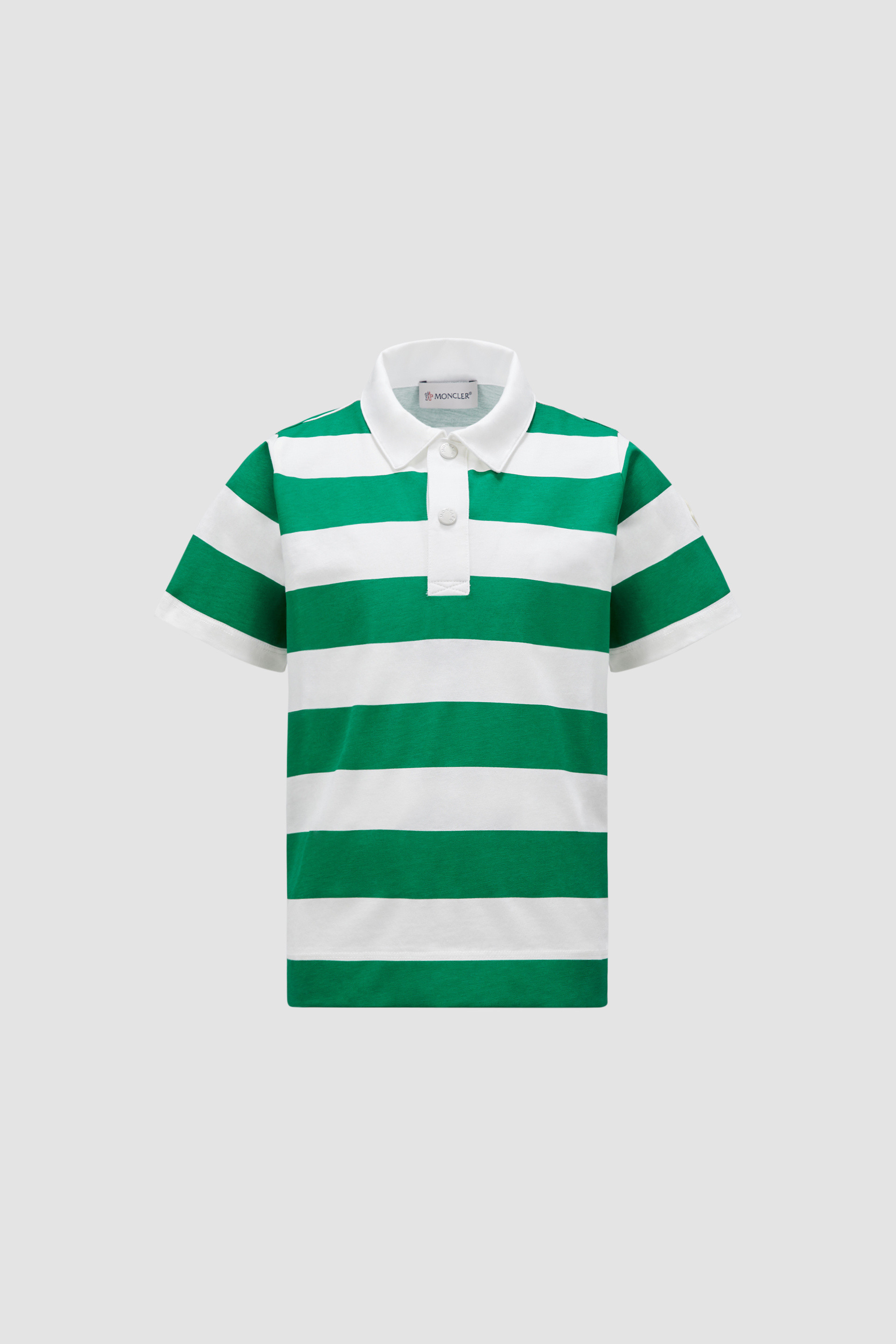 Green and white polo shirt hotsell