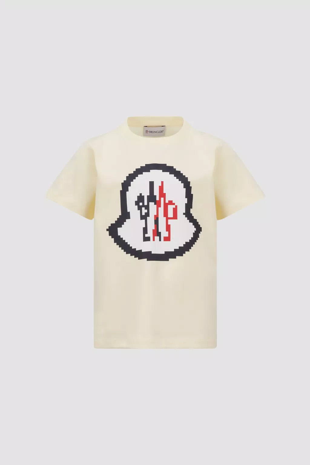 T-Shirt mit Logo-Motiv Jungen Hellgelb Moncler 1