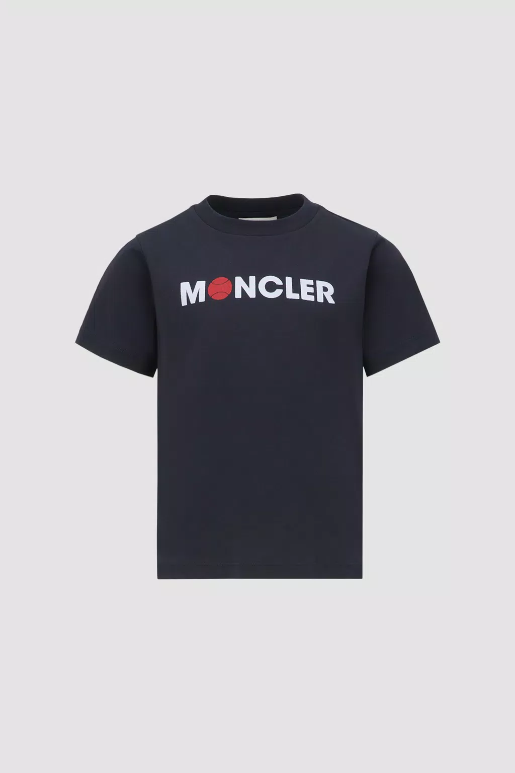 Tennis Logo T-Shirt Boy Night Blue Moncler 1