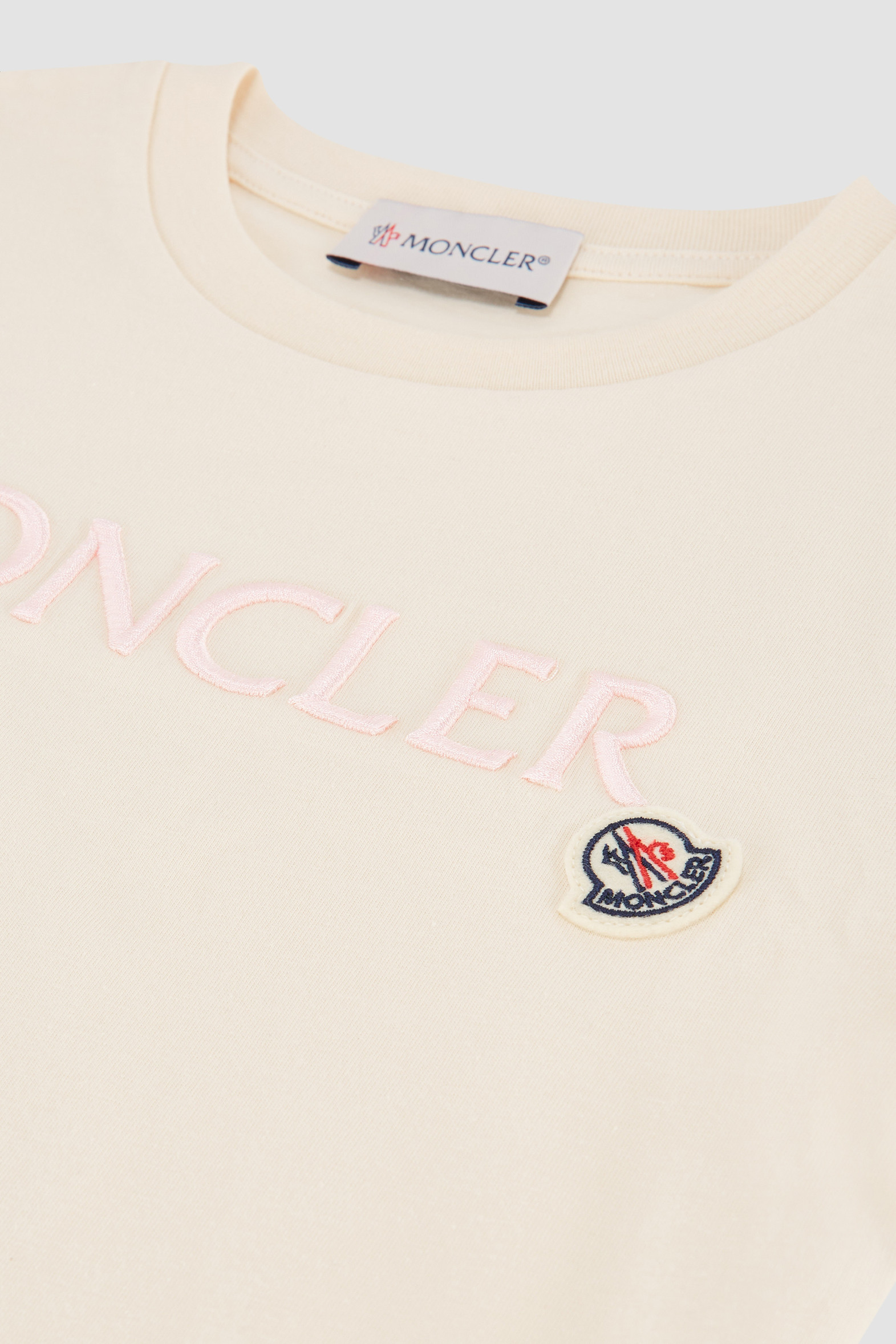 White T-shirt with Embroidered Logo main image 1