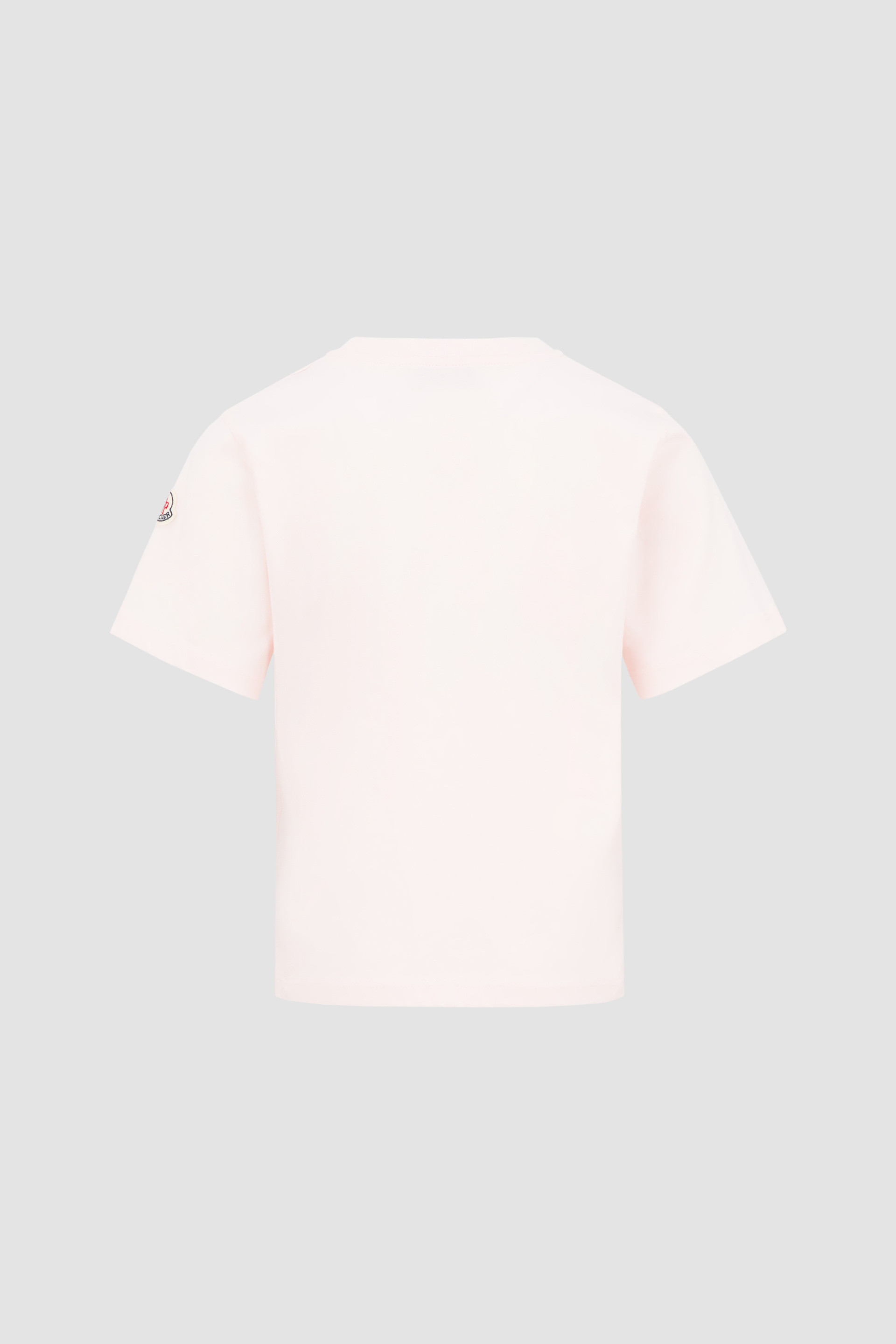 white and pink moncler shirt