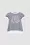 Gestreiftes Logo-T-Shirt Mädchen Blau & Weiss Moncler 3