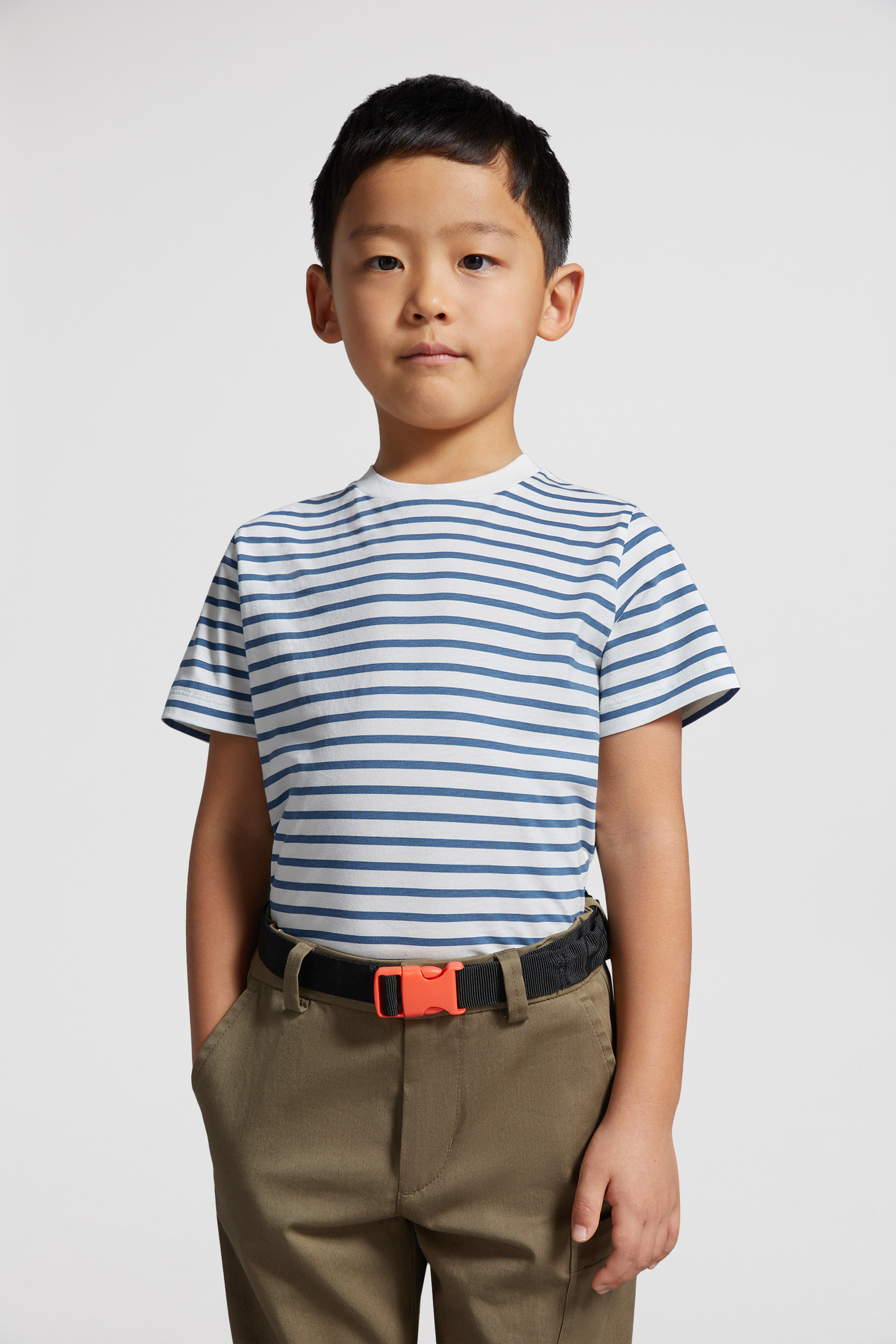 boys blue ls striped tee