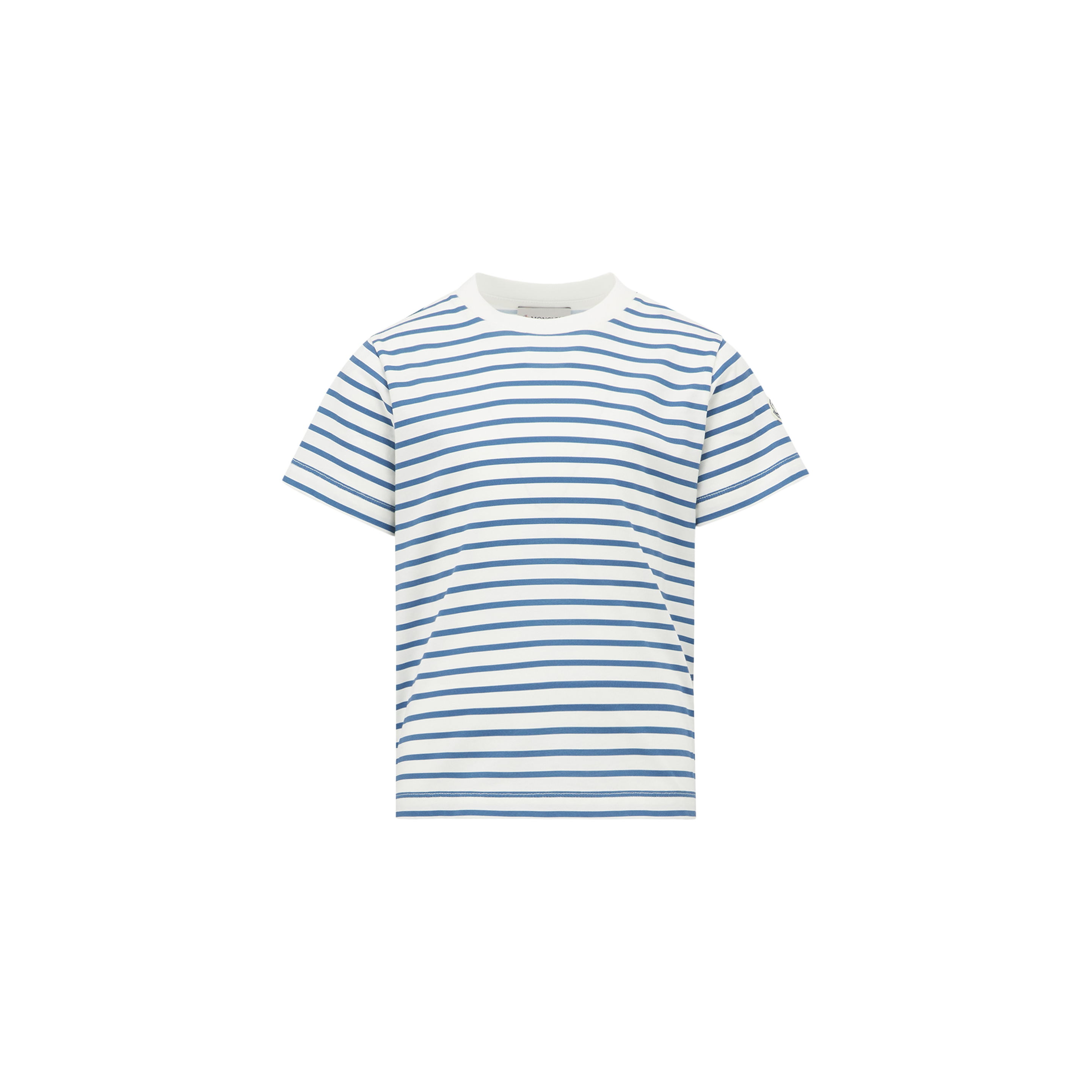 Moncler Kids' Striped T-shirt, Blue, Size: 14y In Multi