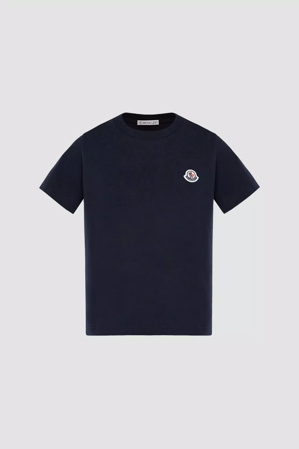 T-shirt con logo Bambino Blu Moncler 1