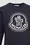 Besticktes, langärmeliges T-Shirt mit Logo Mädchen Nachtblau Moncler 4