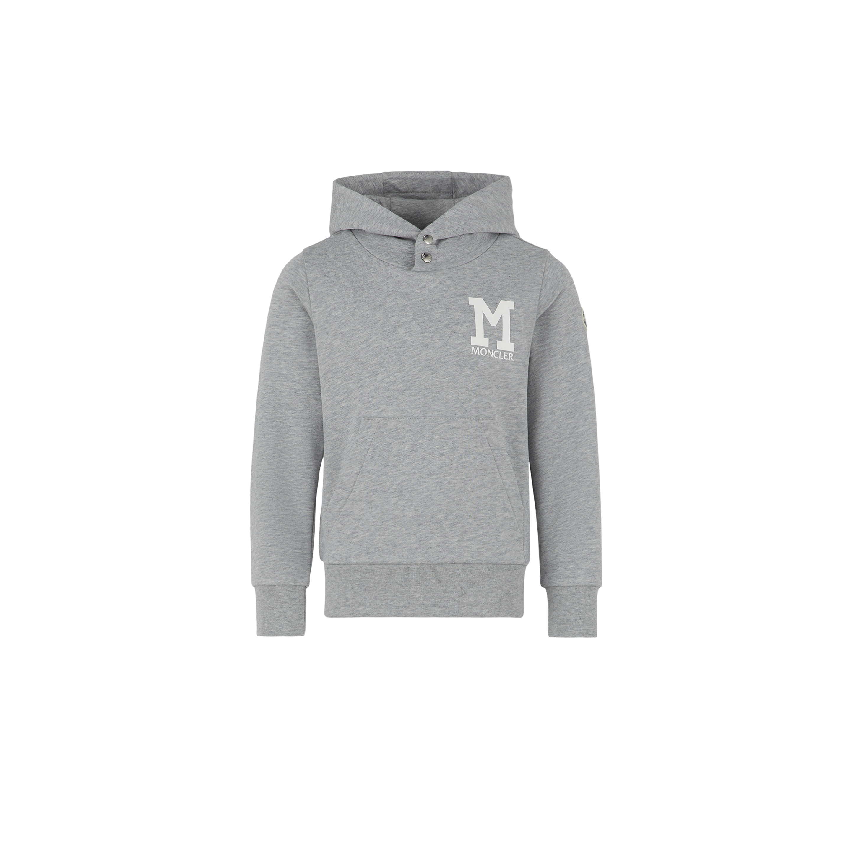 Moncler Kids' Monogram Hoodie, Grey, Size: 6y