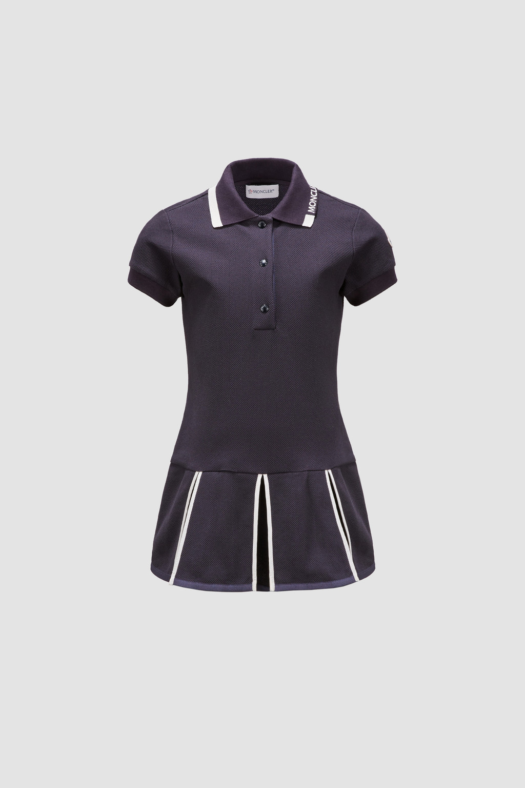 Night Blue Polo Shirt Dress - Dresses & Skirts for Children | Moncler SG