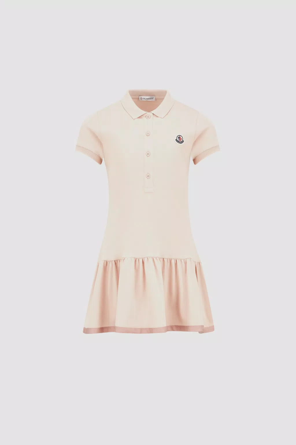 Polo Shirt Dress Girl Pink Moncler 1