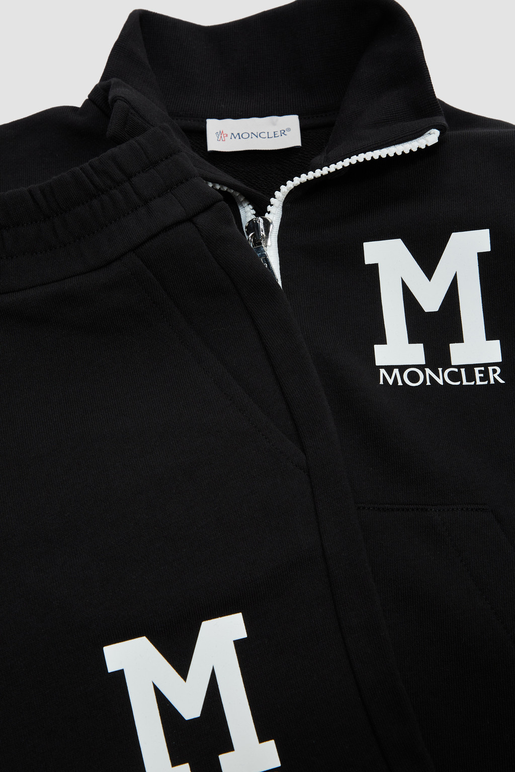 Black Monogram Set - Trousers & Tracksuits for Children | Moncler CY