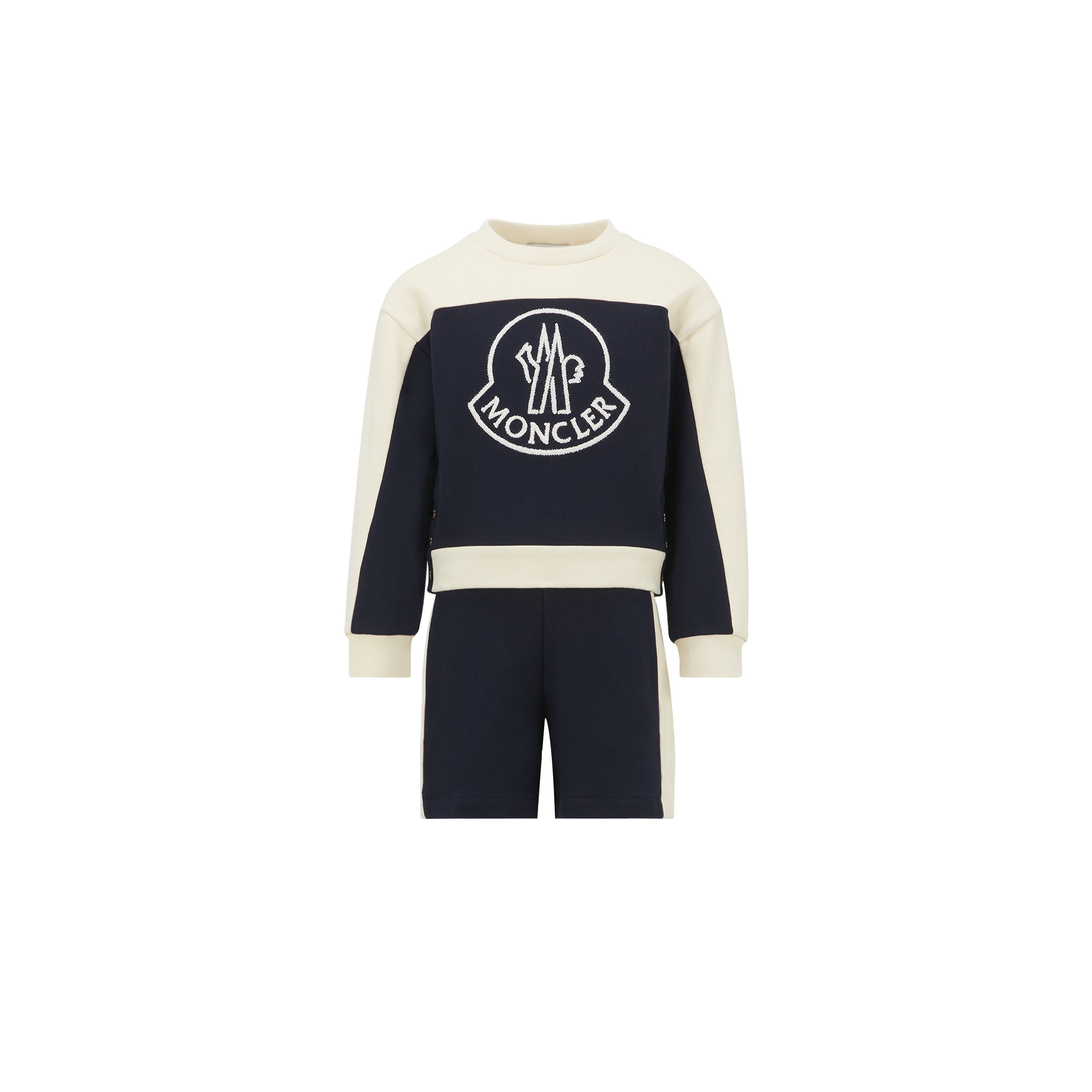 Moncler Kids' Logo Set Blue In Bleu