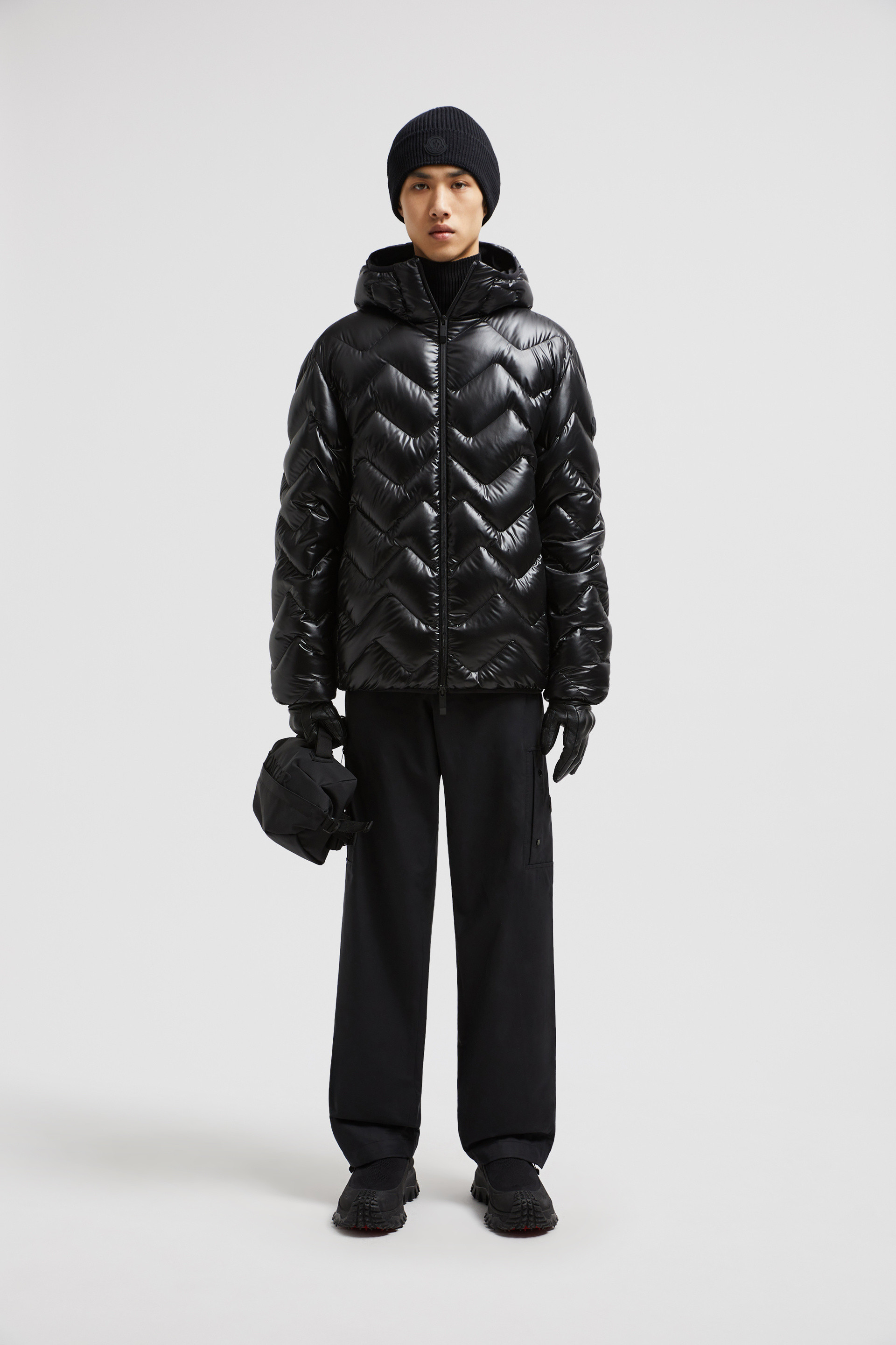 Black Laverq Short Down Jacket - Short Down Jackets for Men | Moncler US