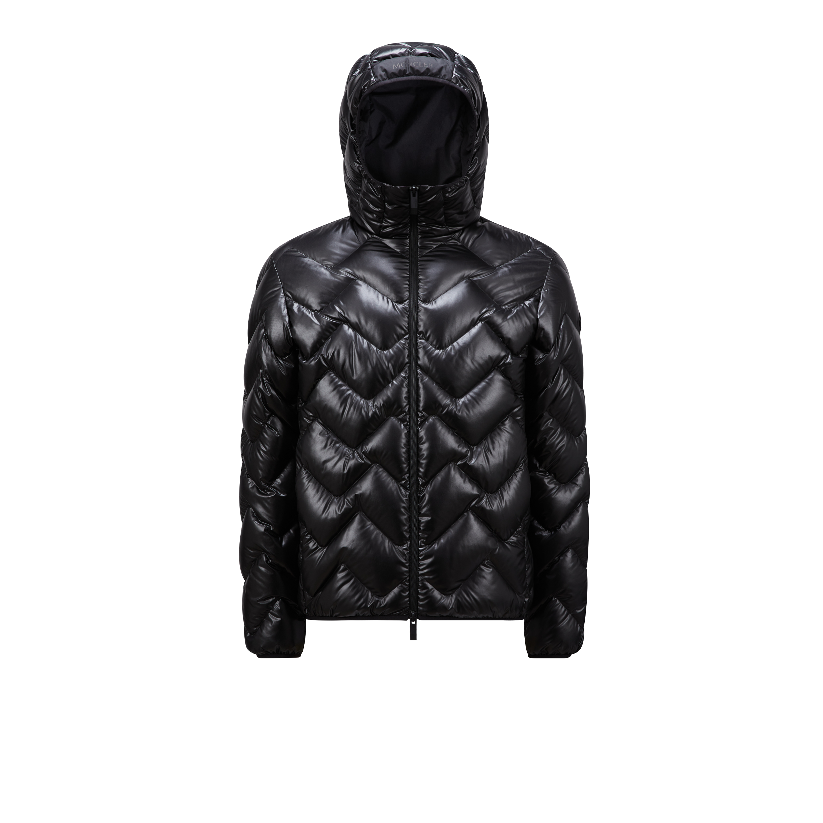 Shop Moncler Collection Laverq Short Down Jacket Black