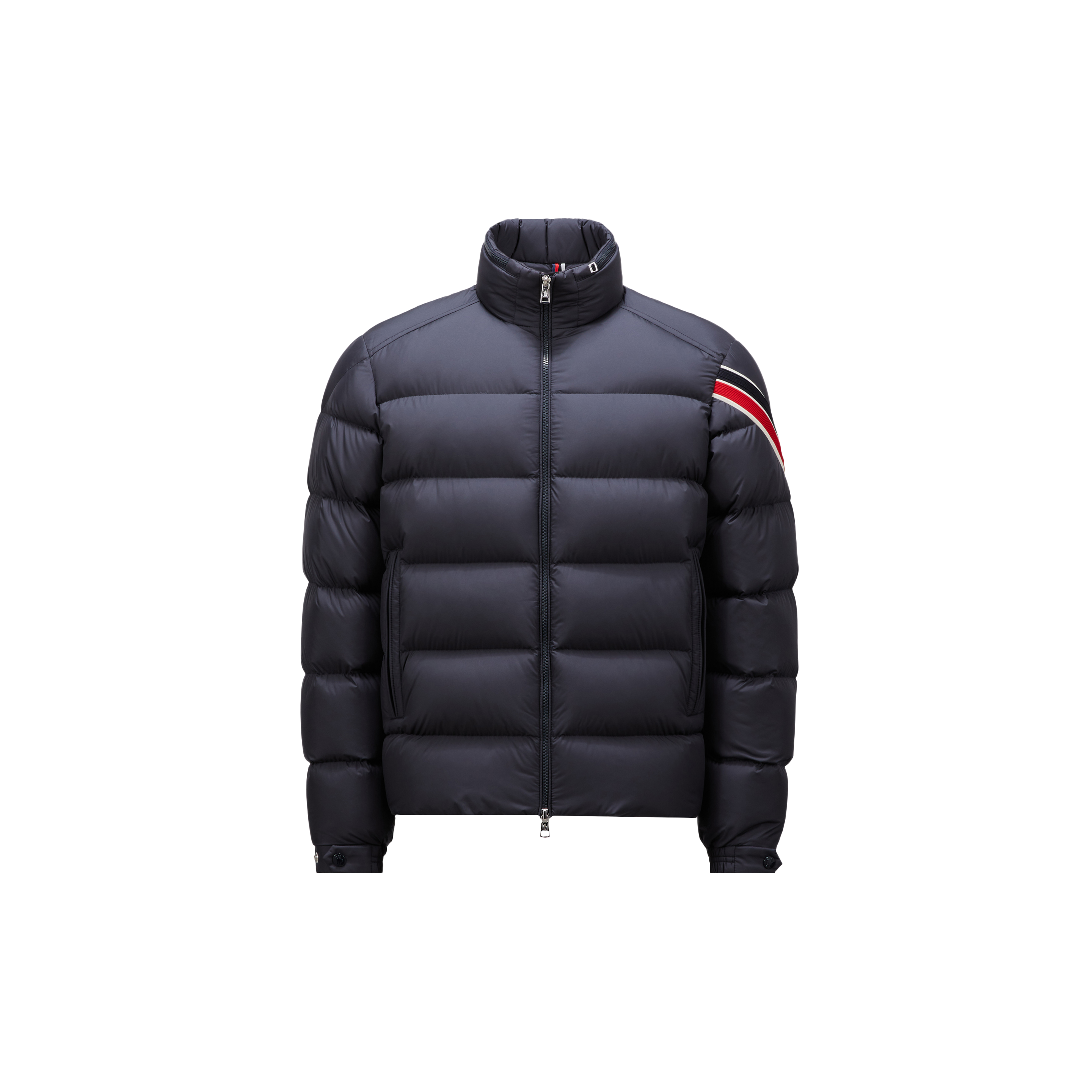 MONCLER Luxury Solayan Short Down Jacket, Men, Blue, Size: 2