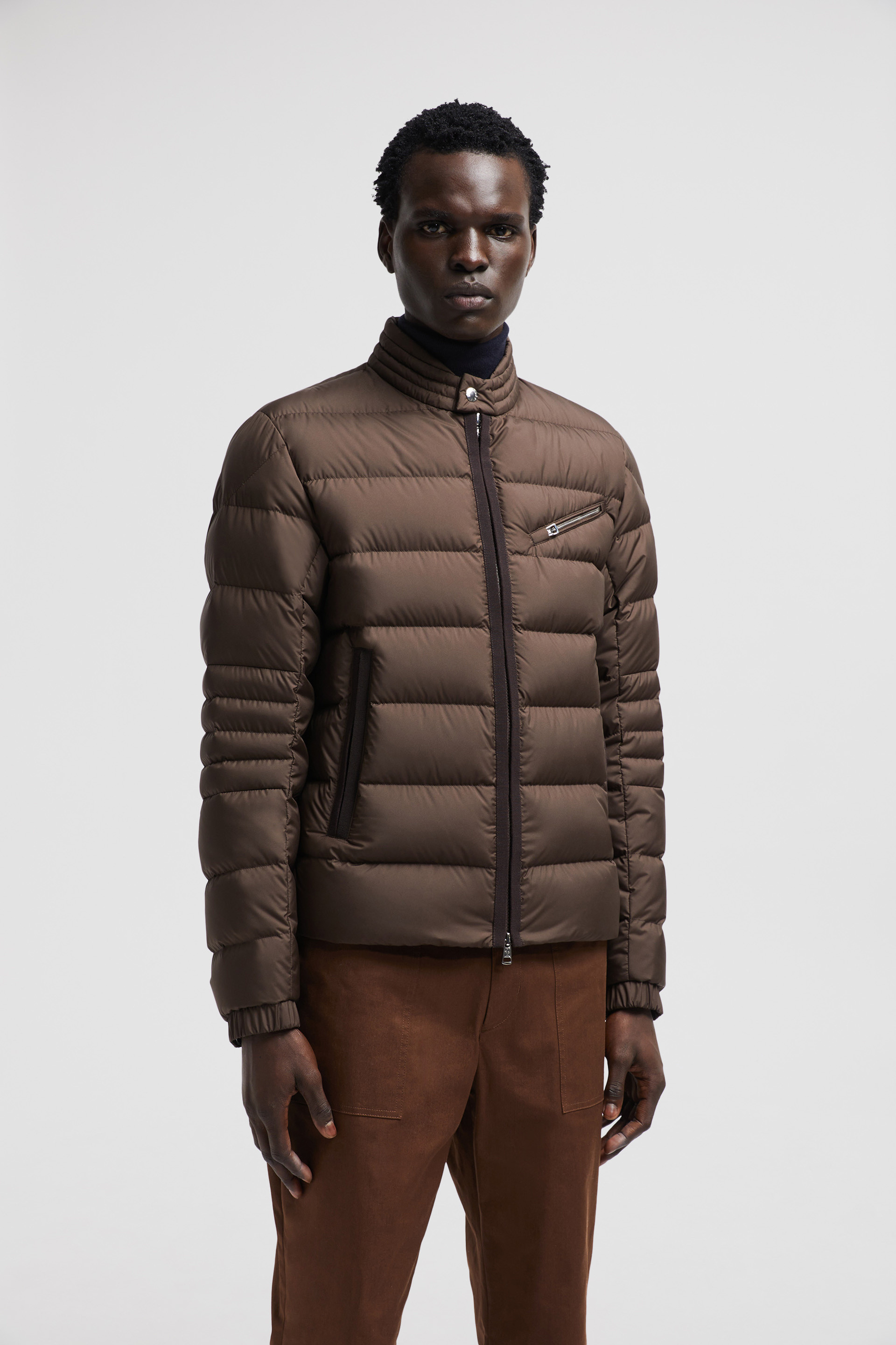 Brown Souillet Short Down Jacket - Short Down Jackets for Men | Moncler US