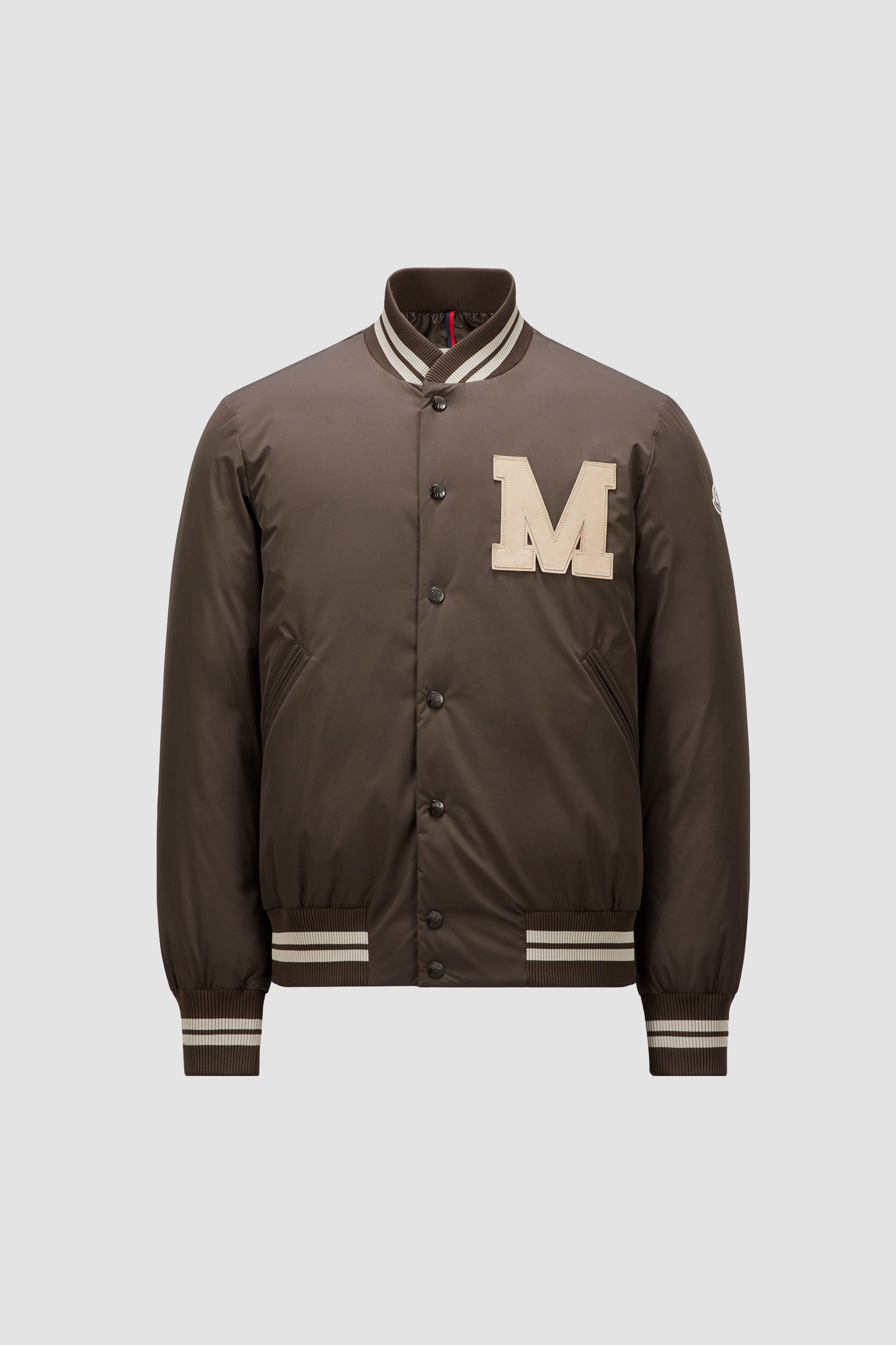 Brown Lateltin Down Bomber Jacket Short Down Jackets for Men Moncler US