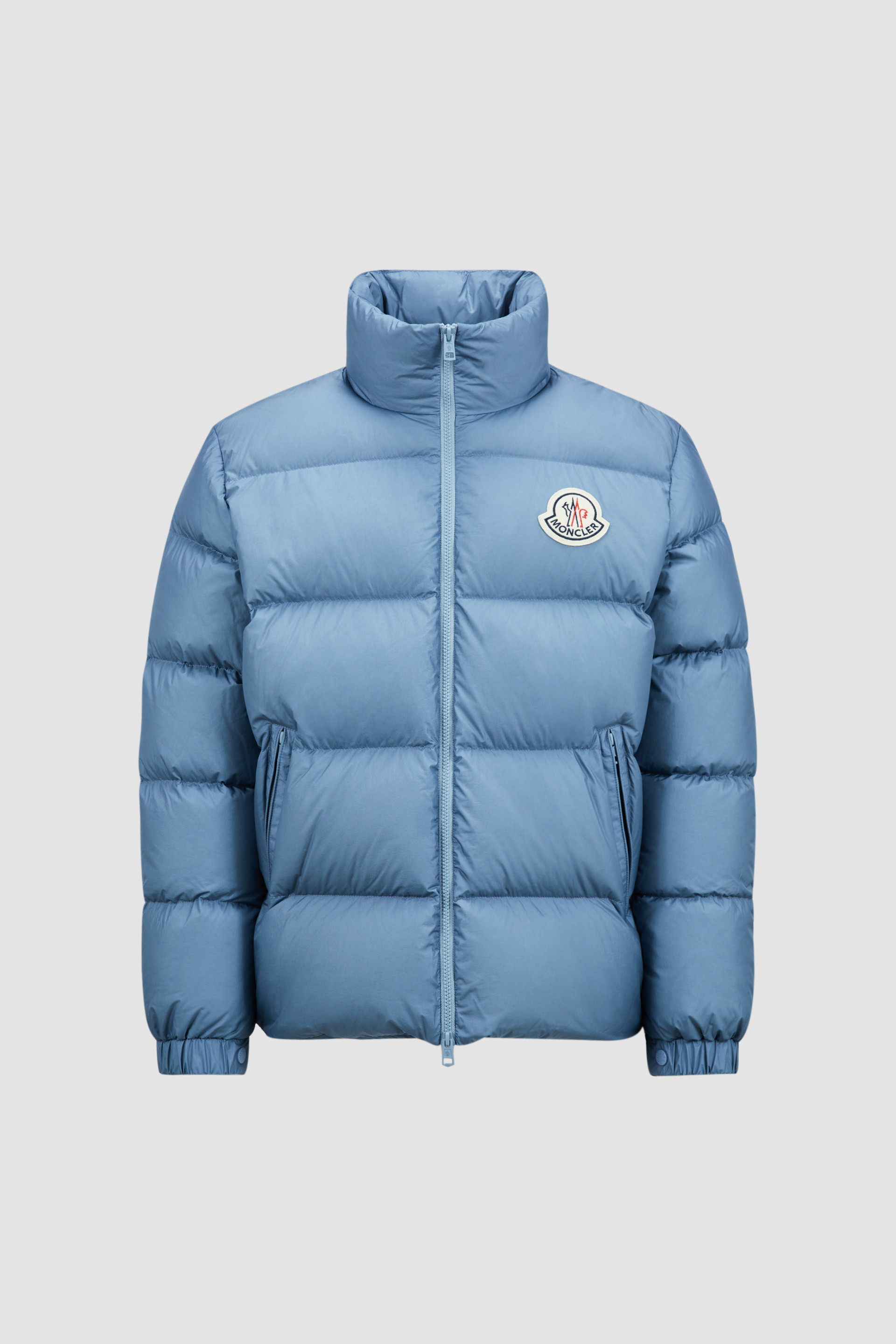 Moncler Collection Citala Short Down Jacket male Light Blue Size 1