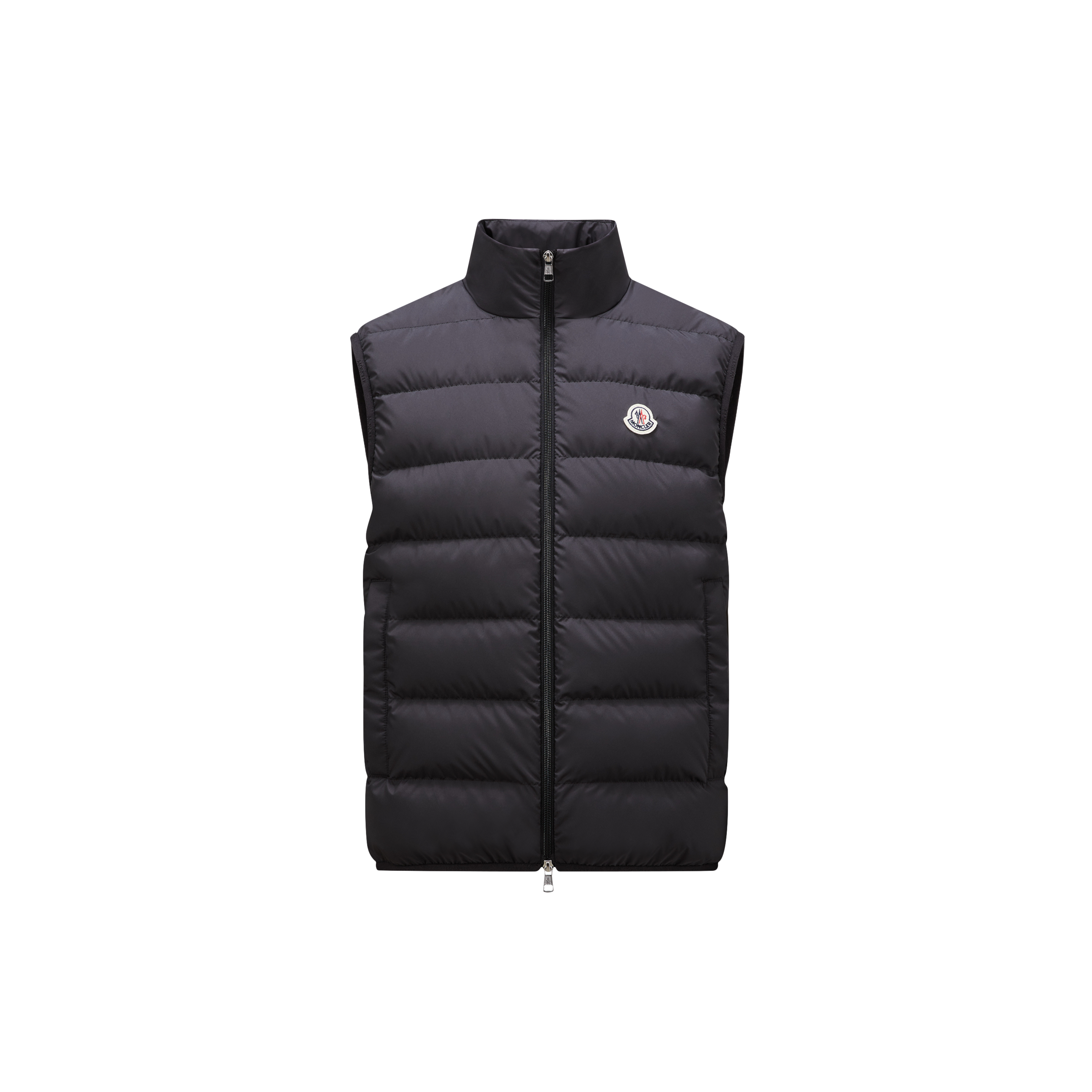 Shop Moncler Collection Contrin Down Gilet, Men, Black, Size: 7