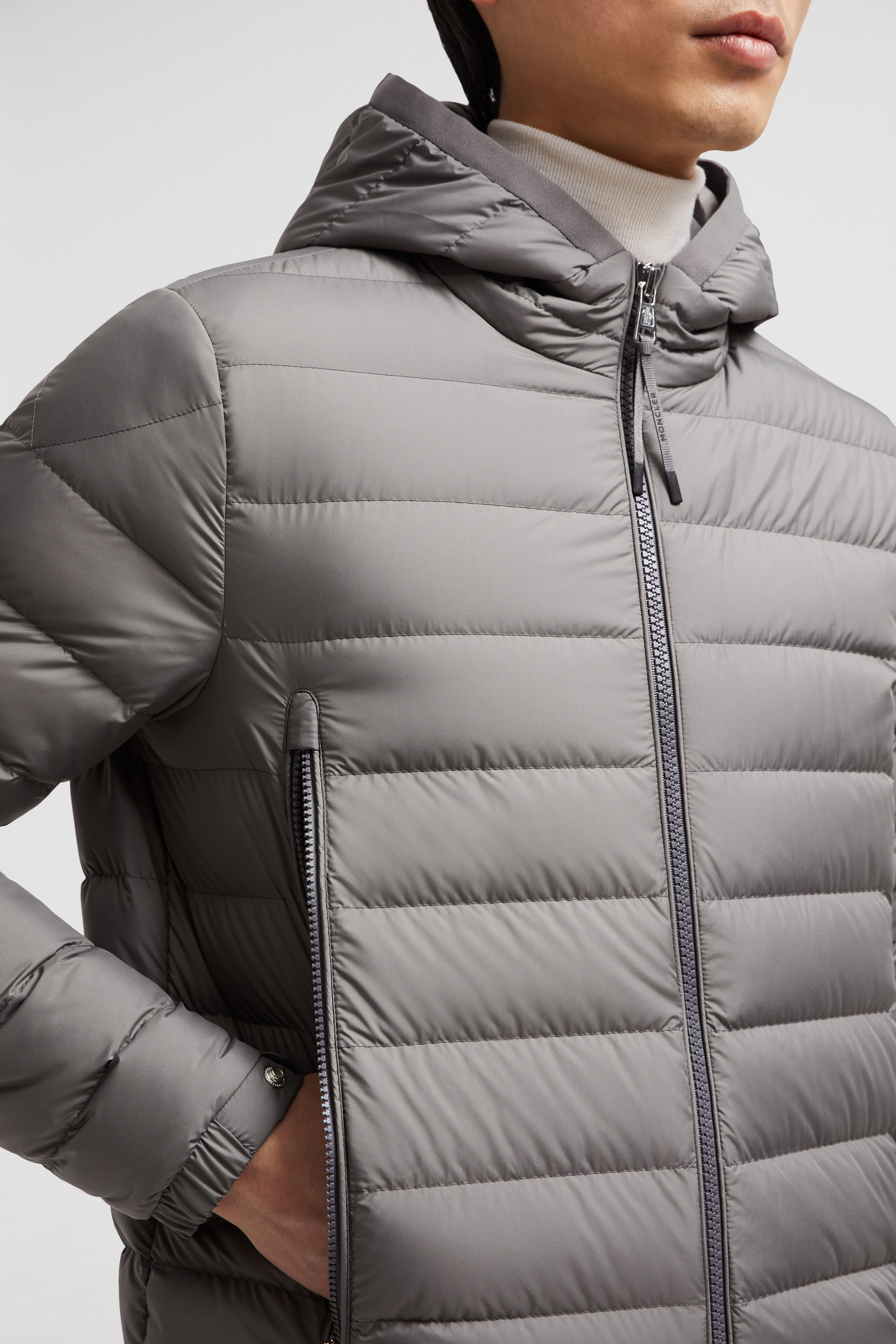 Dark Grey Galion Short Down Jacket Short Down Jackets for Men Moncler US